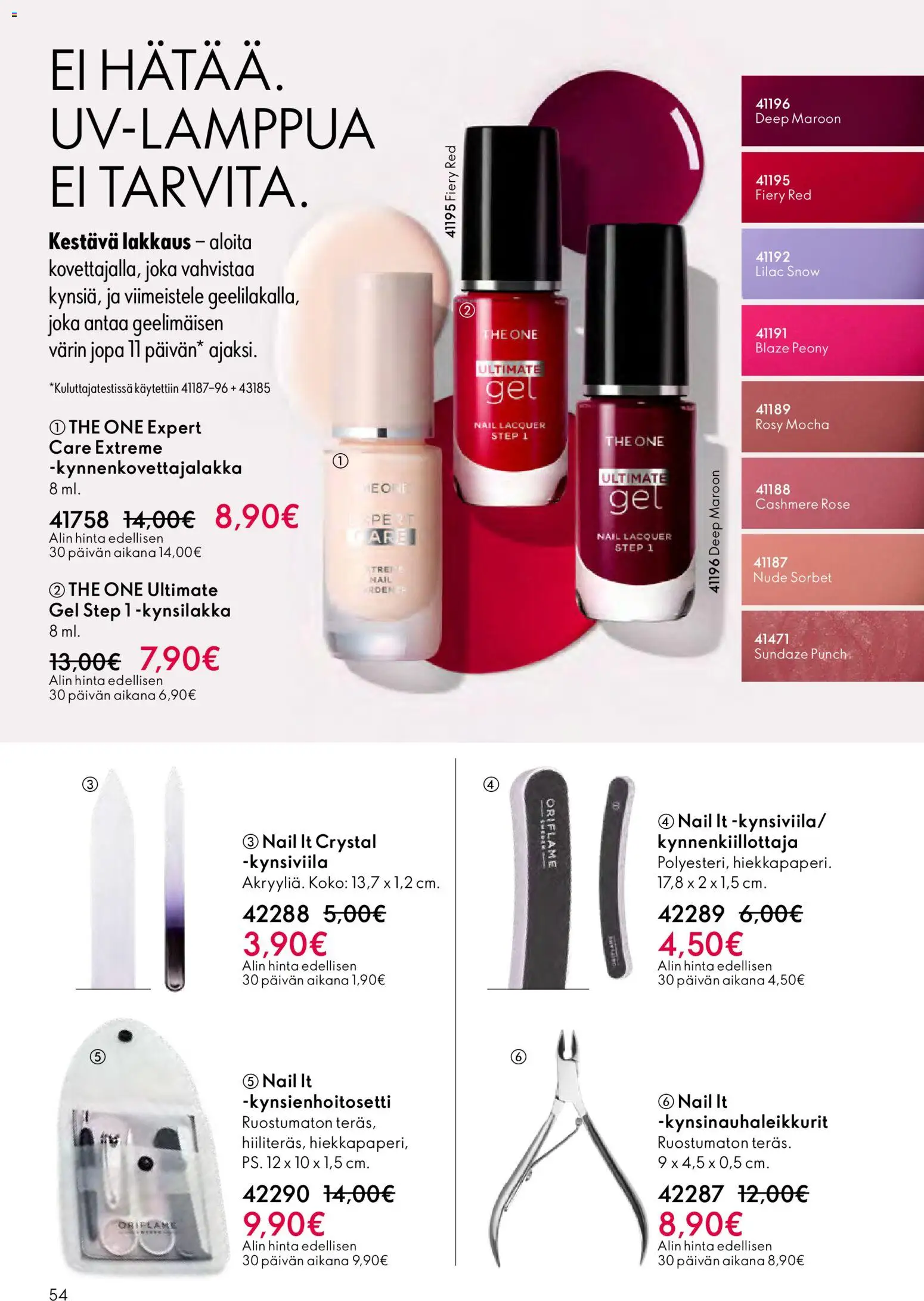 Oriflame - Esite 03 – voimassa 18.02.2026 alkaen | Sivu: 54 | Tuotteet: Kynsilakka