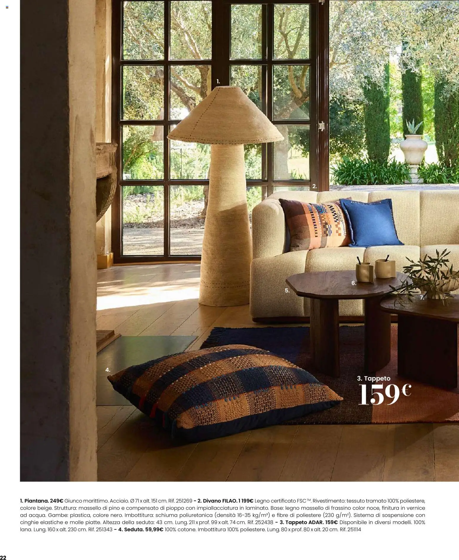 Volantino Maisons du Monde del 12.02.2026 | Pagina: 22 | Prodotti: Divano, Tappeto
