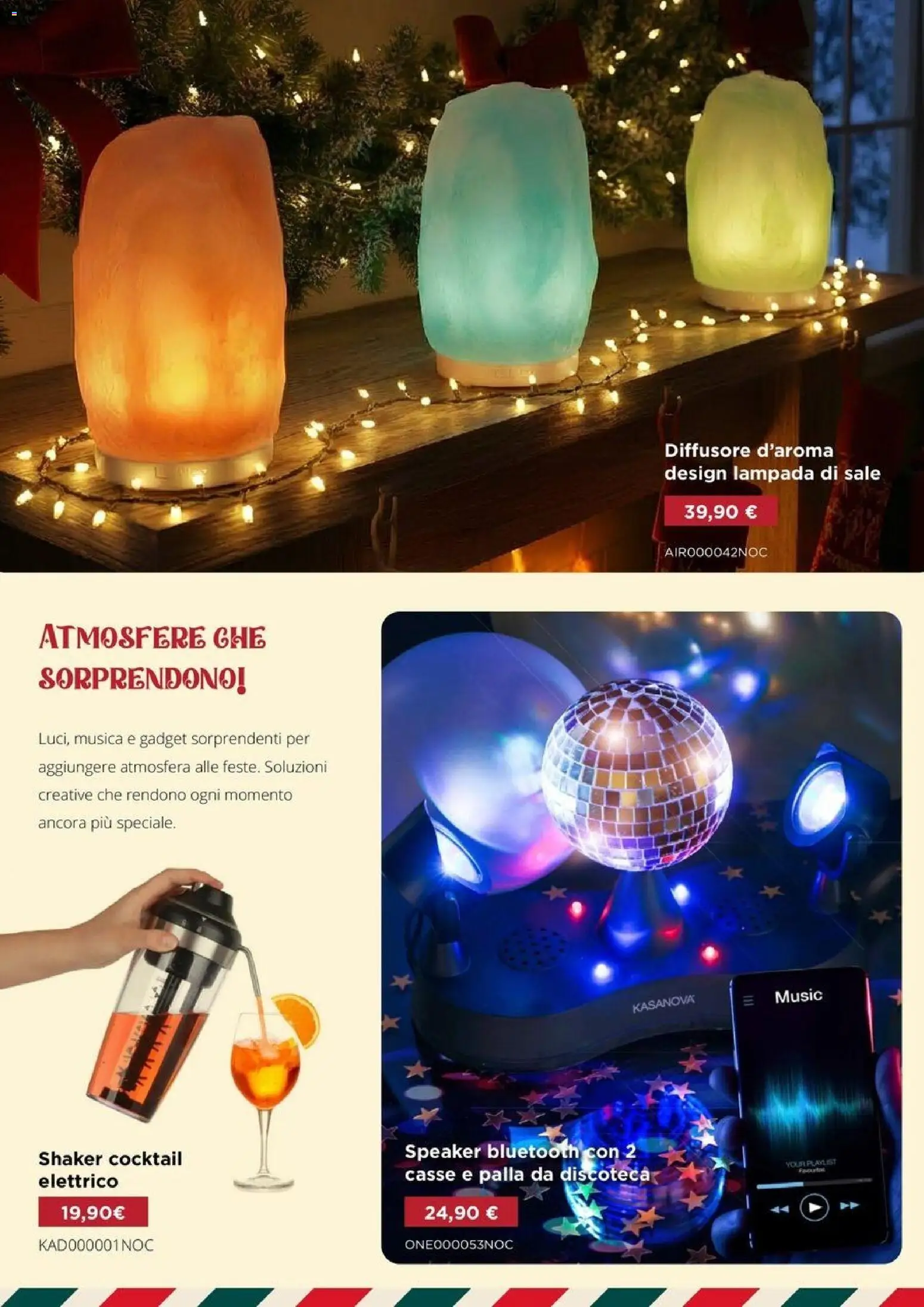 Volantino Kasanova del 09.12.2025 | Pagina: 33 | Prodotti: Sale, Speaker, Lampada