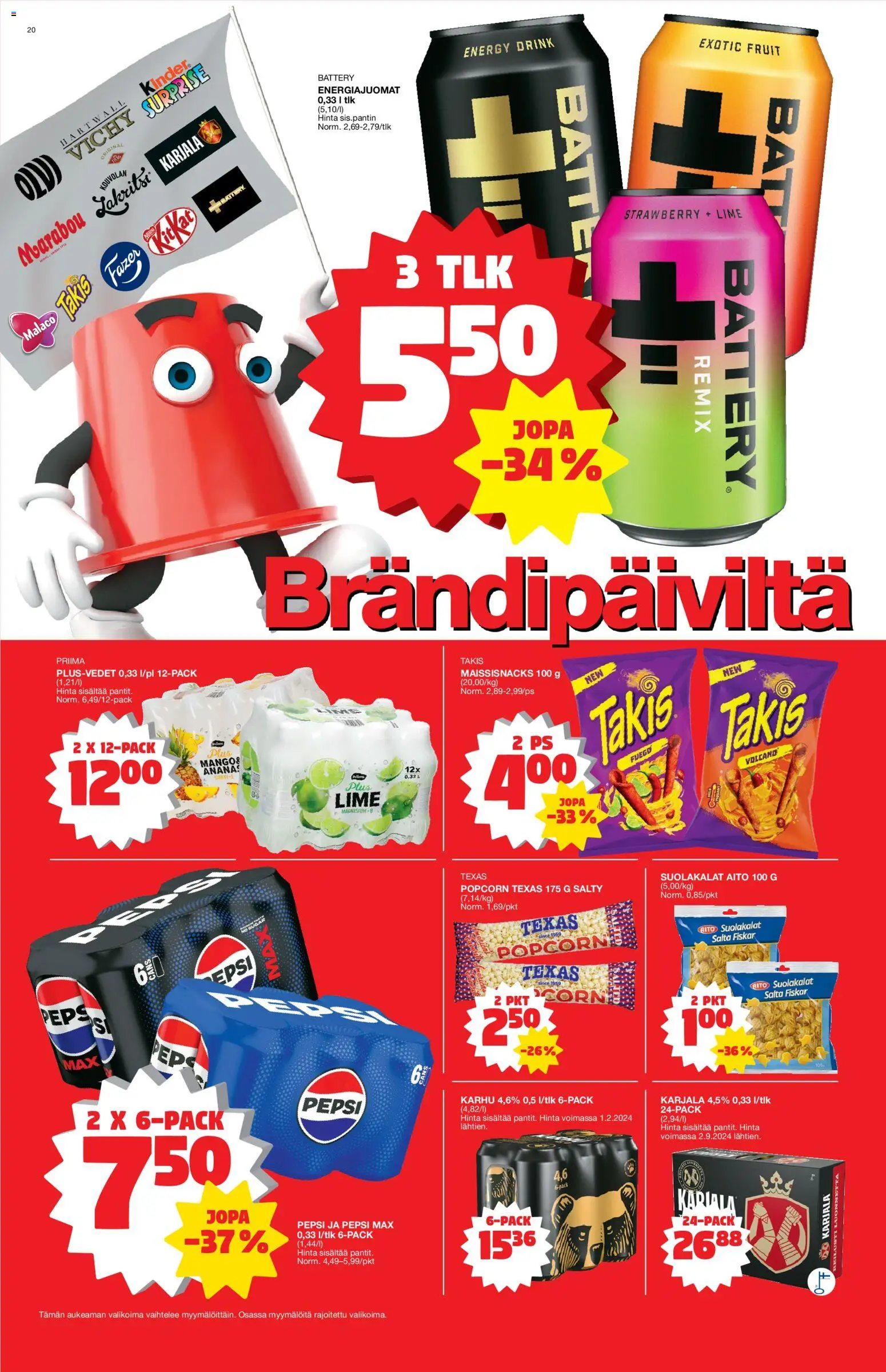 Tokmanni tarjoukset – voimassa 09.03.2026 alkaen | Sivu: 20 | Tuotteet: Pepsi, Ananas, Lakritsi