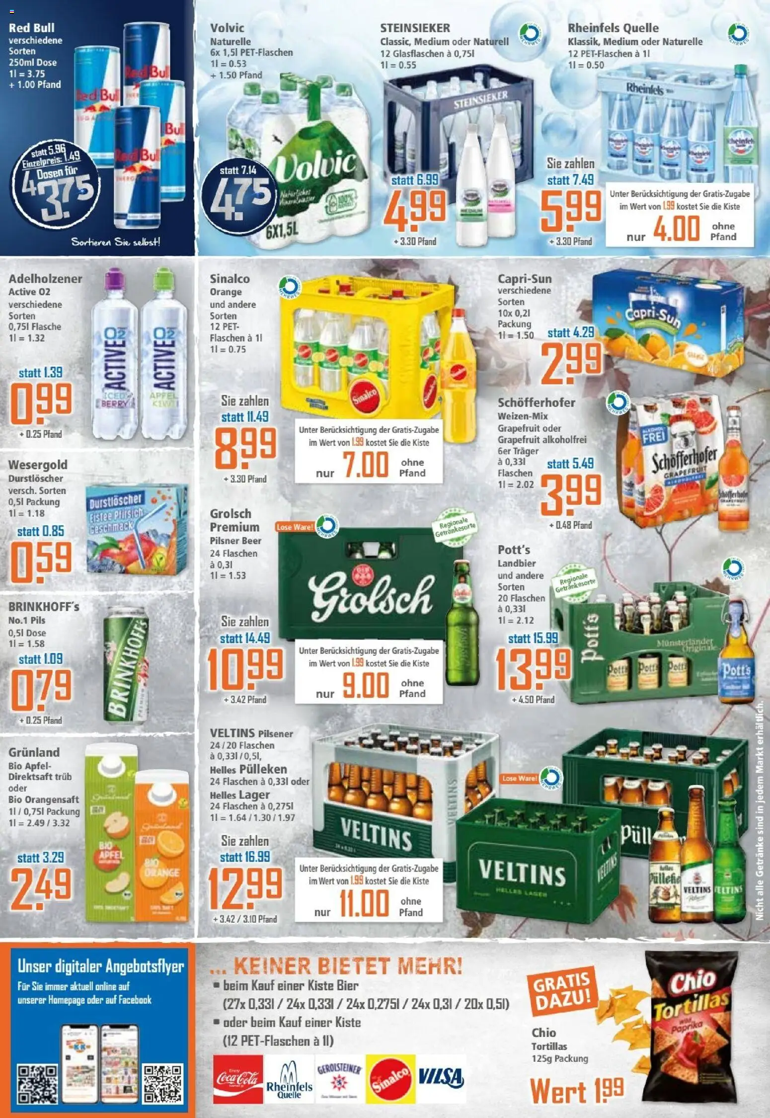 Klaas & Kock Prospekt – gültig ab 03.11.2025 | Seite: 12 | Produkte: Helles pulleken, Sinalco, Adelholzener, Gerolsteiner