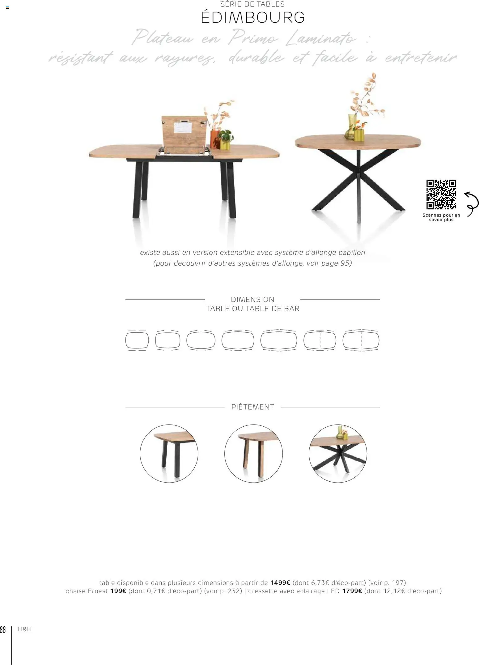 {H1} | Page: 88 | Produits: Plateau, Table, Chaise