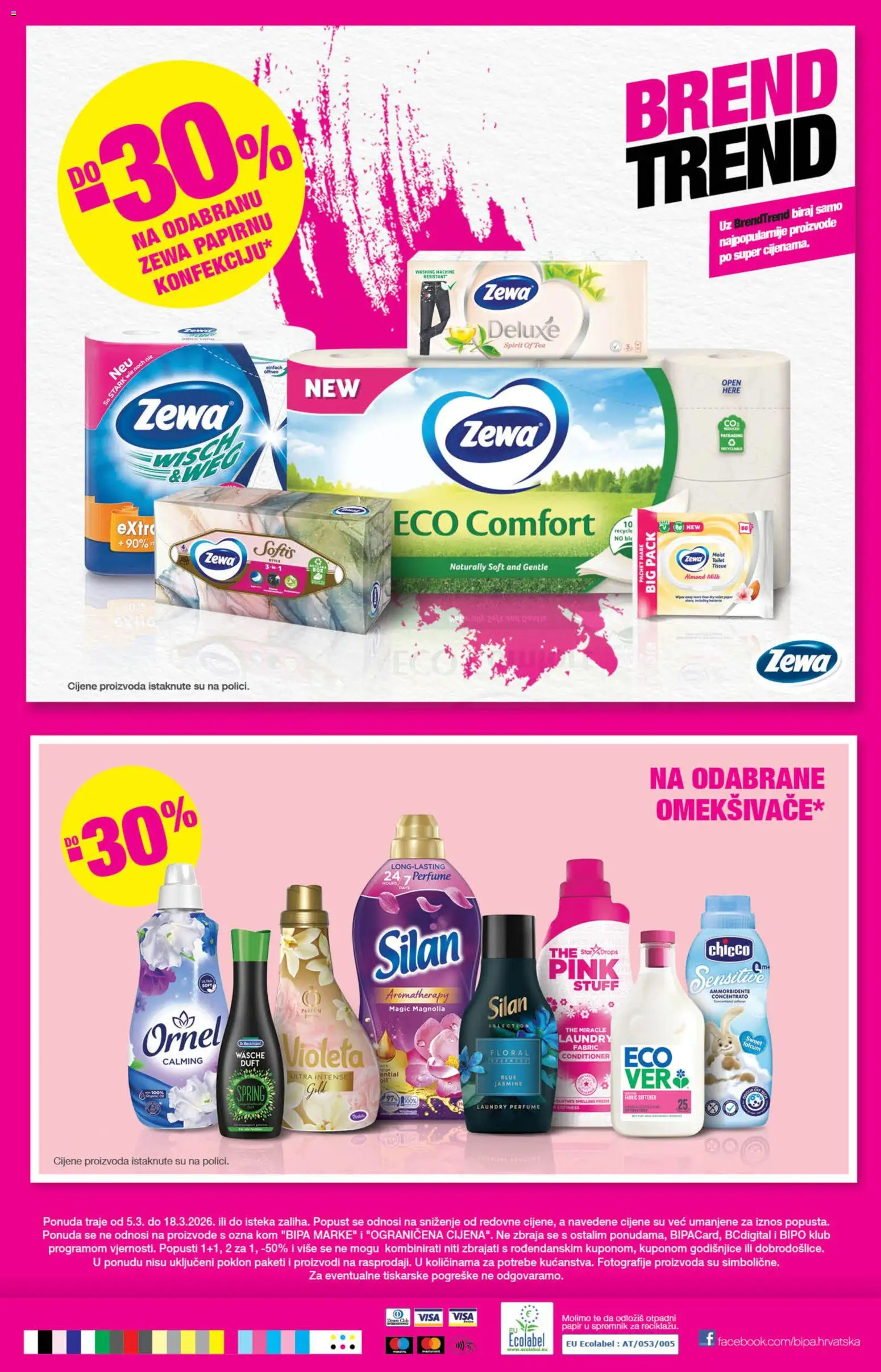 Bipa katalog | vrijedi od 05.03.2026 | Stranica: 24 | Proizvodi: Zewa, Violeta