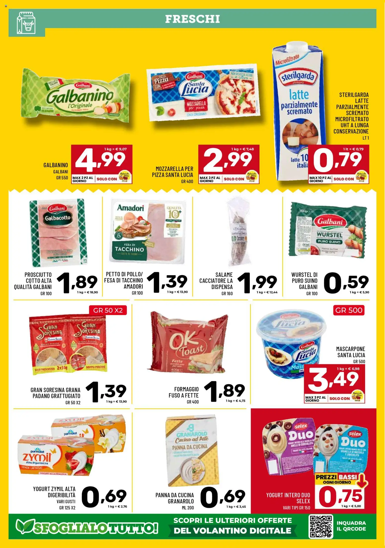 Volantino Il Centesimo del 27.03.2026 | Pagina: 11 | Prodotti: Yogurt, Mozzarella, Latte, Mascarpone