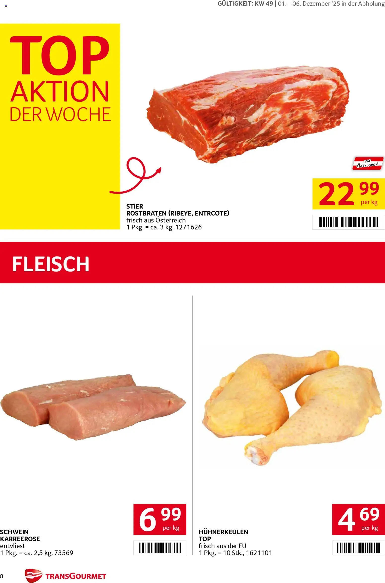 Transgourmet Flugblatt gültig ab 01.12.2025 | Seite: 8