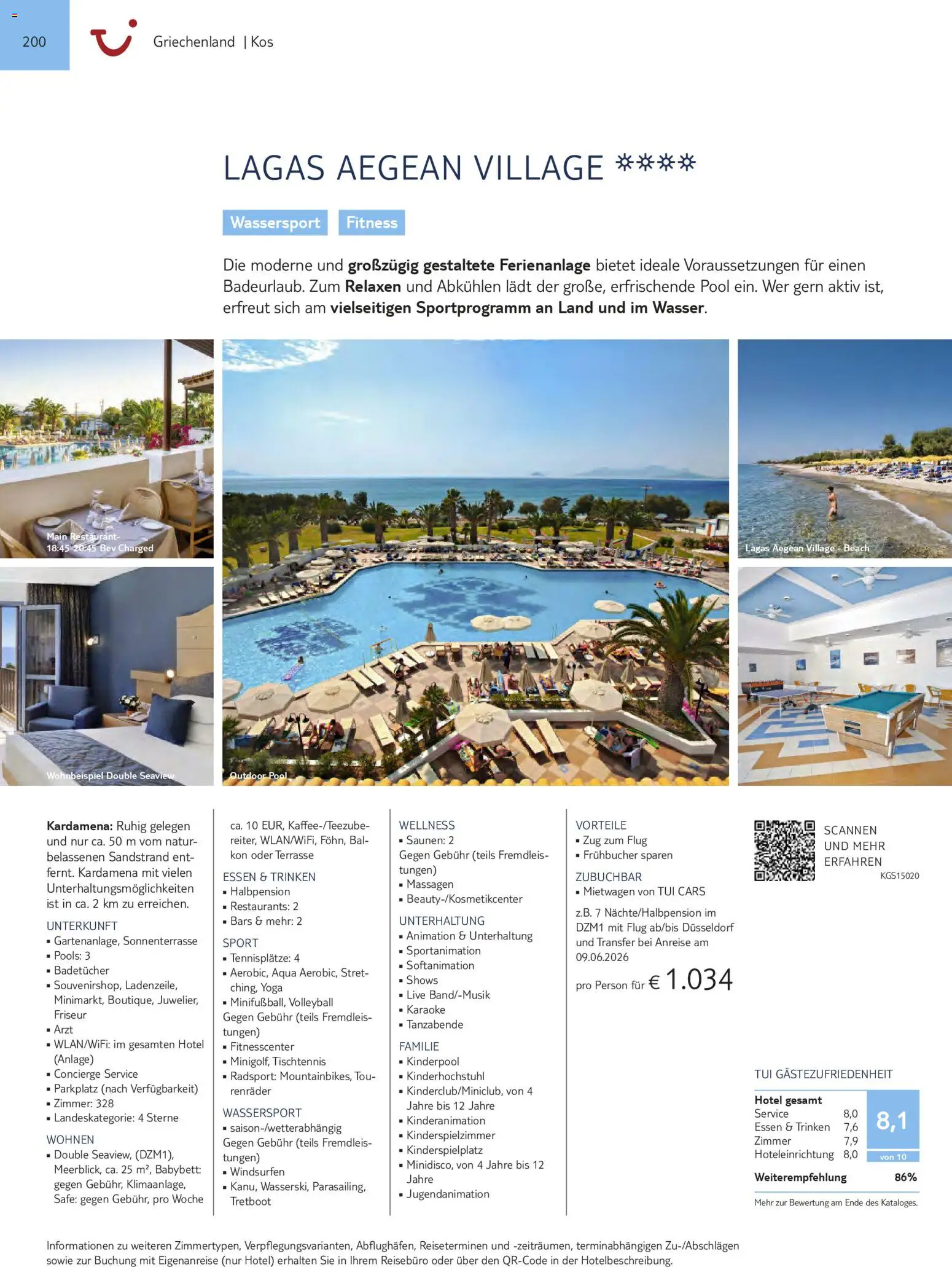 Aida  Südeuropa & Nordafrika 2026/27 – gültig ab 01.01.2026 | Seite: 200 | Produkte: Babybett, Volleyball