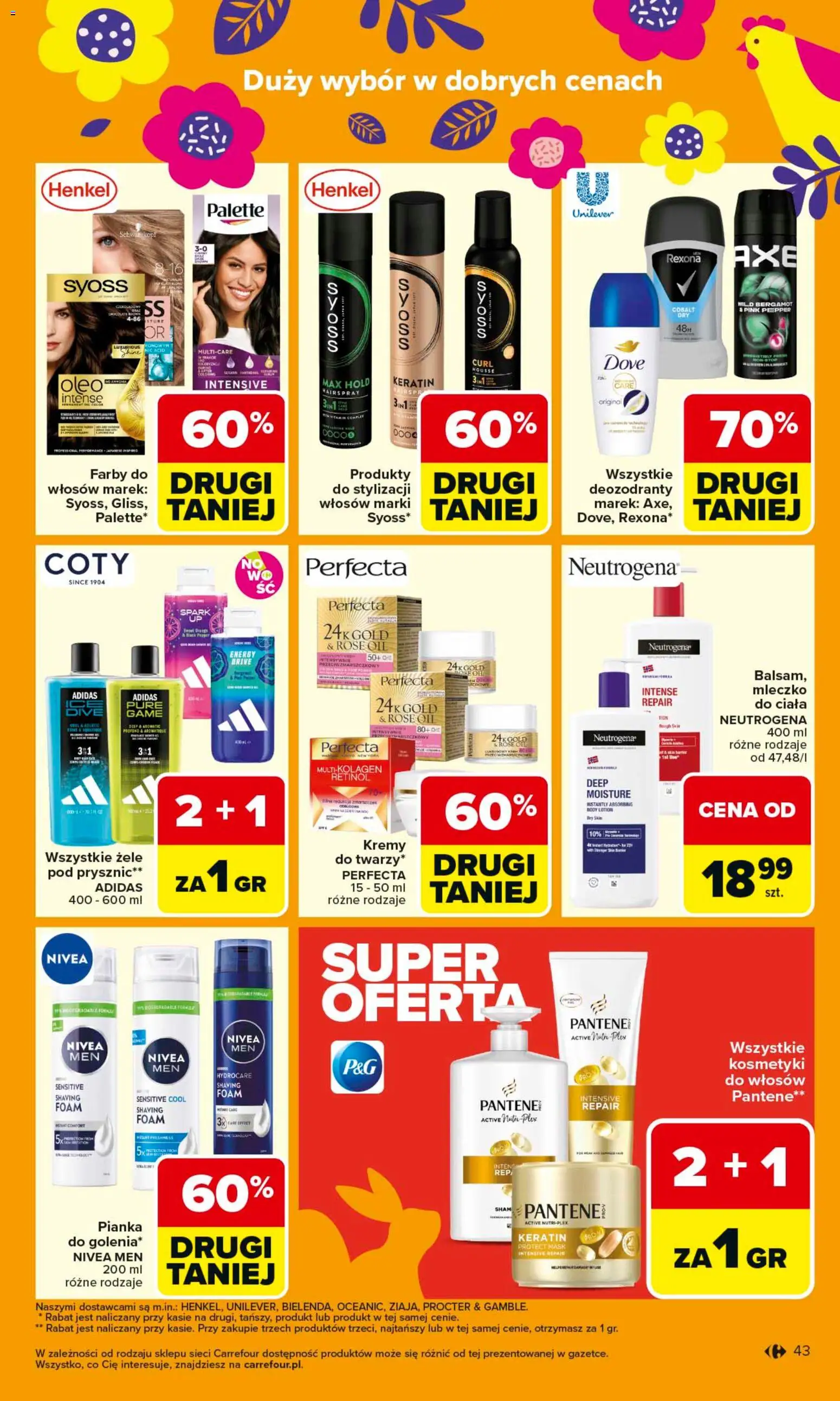 Carrefour gazetka od 23.03.2026 | Strona: 49 | Produkty: Kosmetyki, Prysznic, Body, Lotion