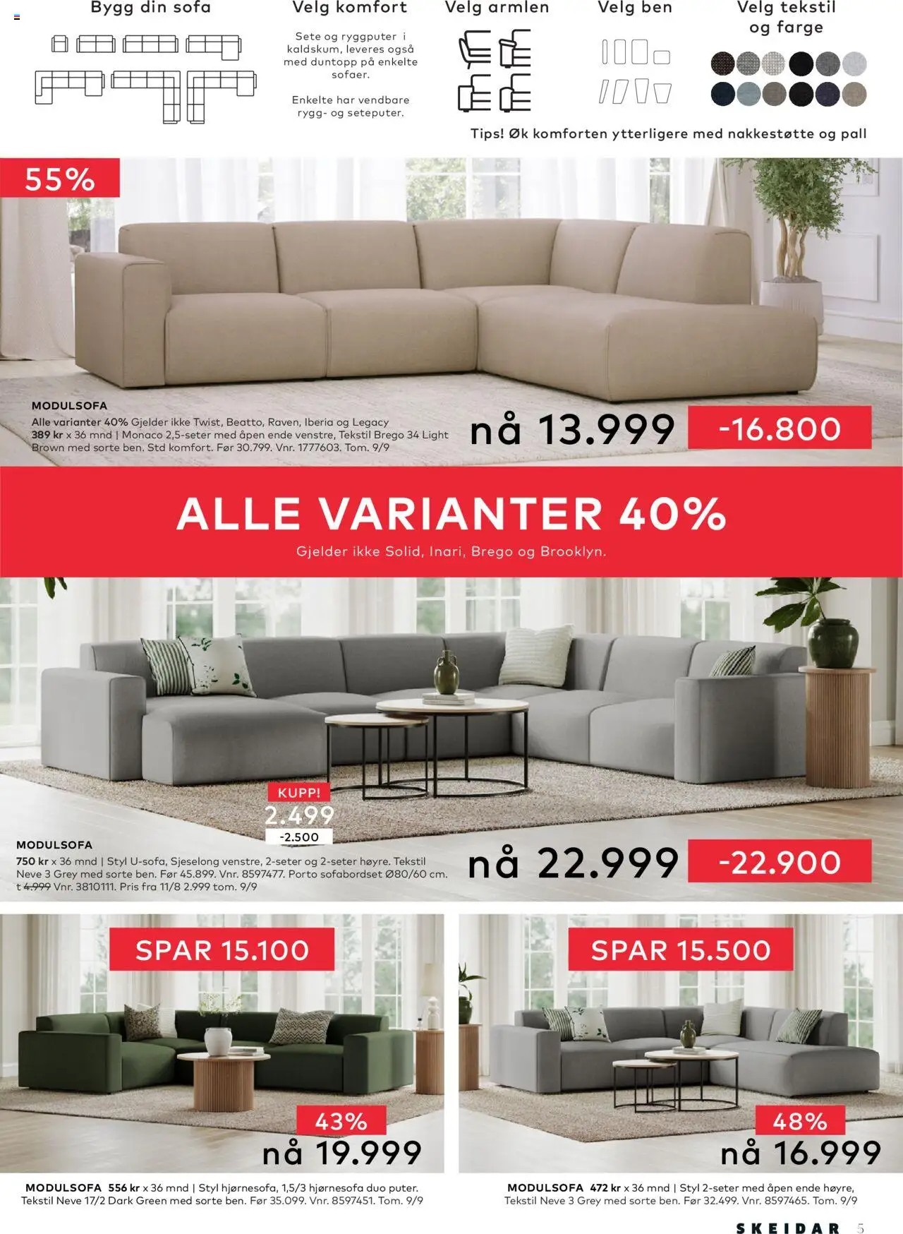  | Side: 5 | Produkter: Sofa, Sjeselong