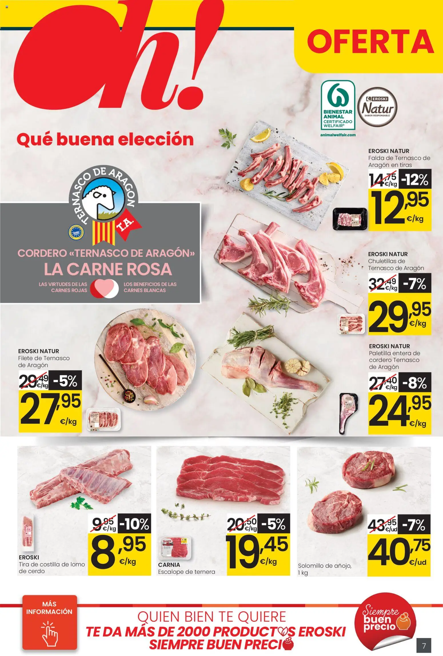 Eroski folleto │ válido desde el 13.11.2025 | Página: 7 | Productos: Cerdo, Té, Φίλτρο καφέ, Filete