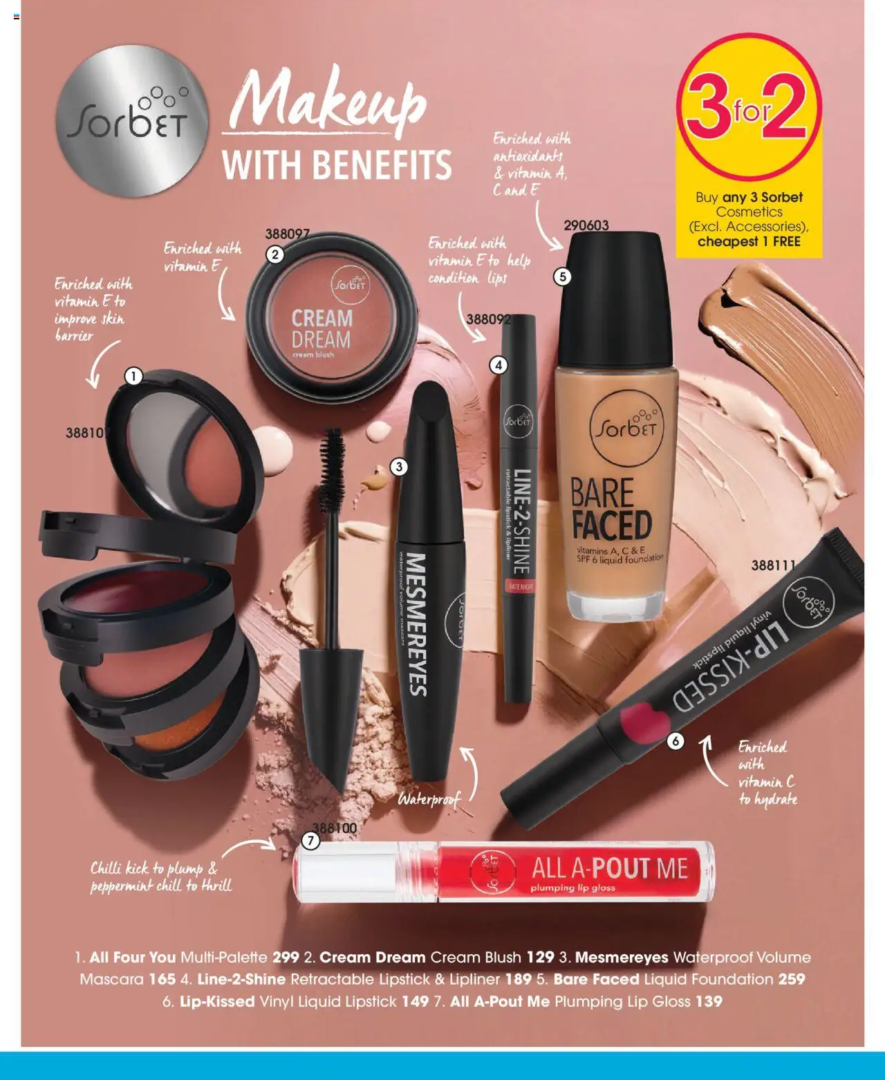 New Clicks catalogue – valid from 09.09.2025 | Page: 16 | Products: Lipstick, Lip gloss, Cream, Chilli