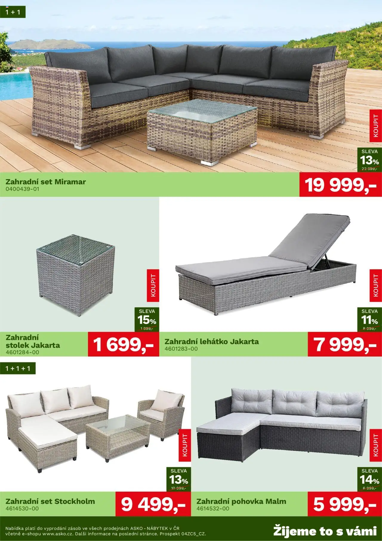 ASKO nábytek leták - Zahradní nábytek 2025 od 19.06.2025 | Strana: 2 | Produkty: Zahradní lehátko, Nábytek, Pohovka, Lehátko