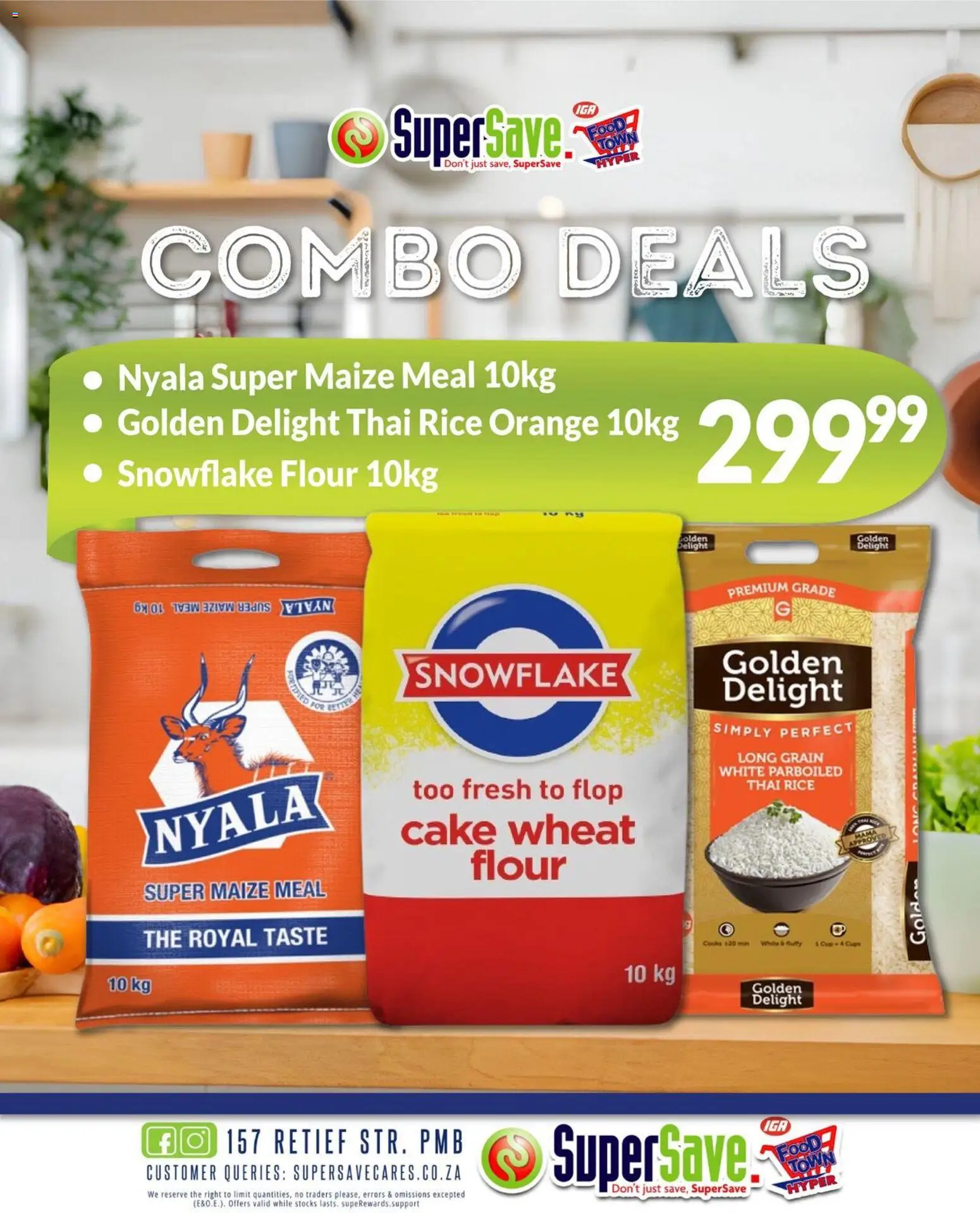New Super Save catalogue – valid from 19.03.2026 | Page: 2 | Products: Cake, Flour, Maize meal, Rice
