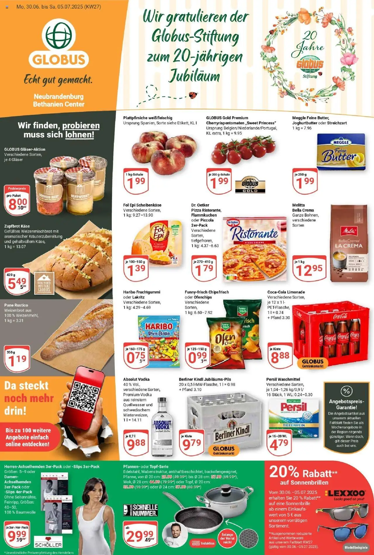Globus prospekt Neubrandenburg	 - gültig ab dem 29.06.2025 | Seite: 3 | Produkte: Ristorante, Butter, Bratwurst, Pizza