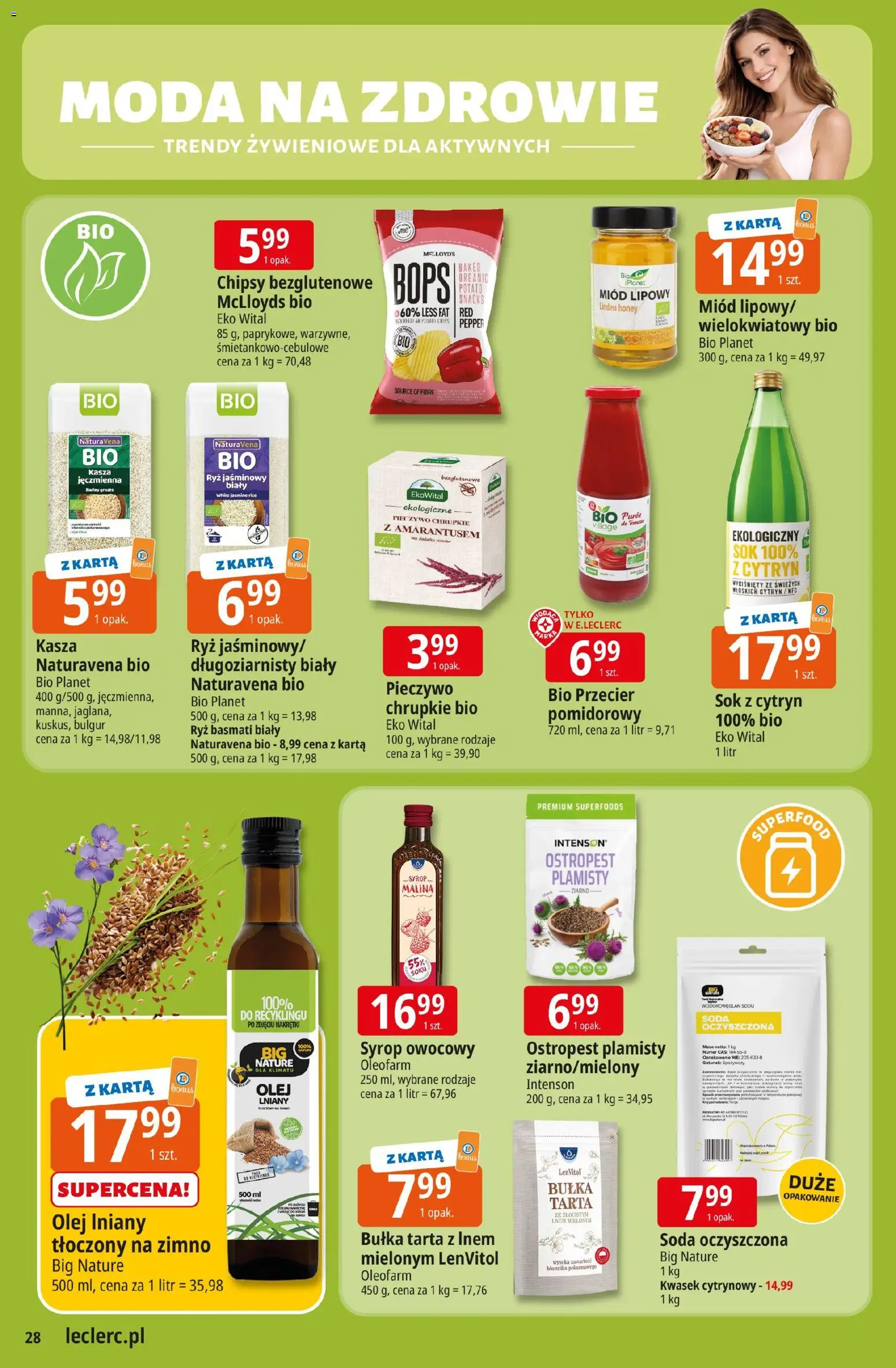 E.Leclerc gazetka - Elbląg od 17.03.2026 | Strona: 28 | Produkty: Pieczywo chrupkie, Bułka tarta, Olej, Ryż