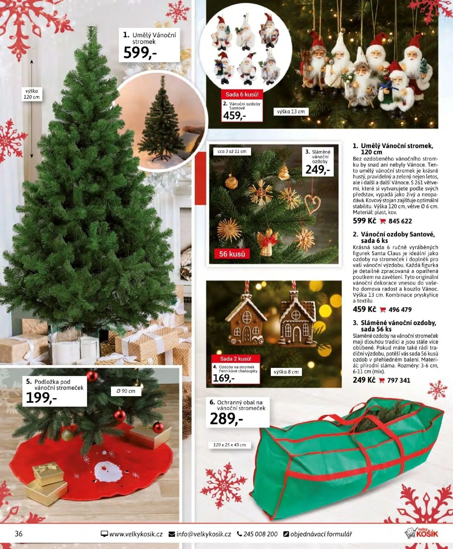 Velký Košík katalog listopad 2025 od 01.11.2025 | Strana: 36 | Produkty: Vánoční dekorace, Dekorace