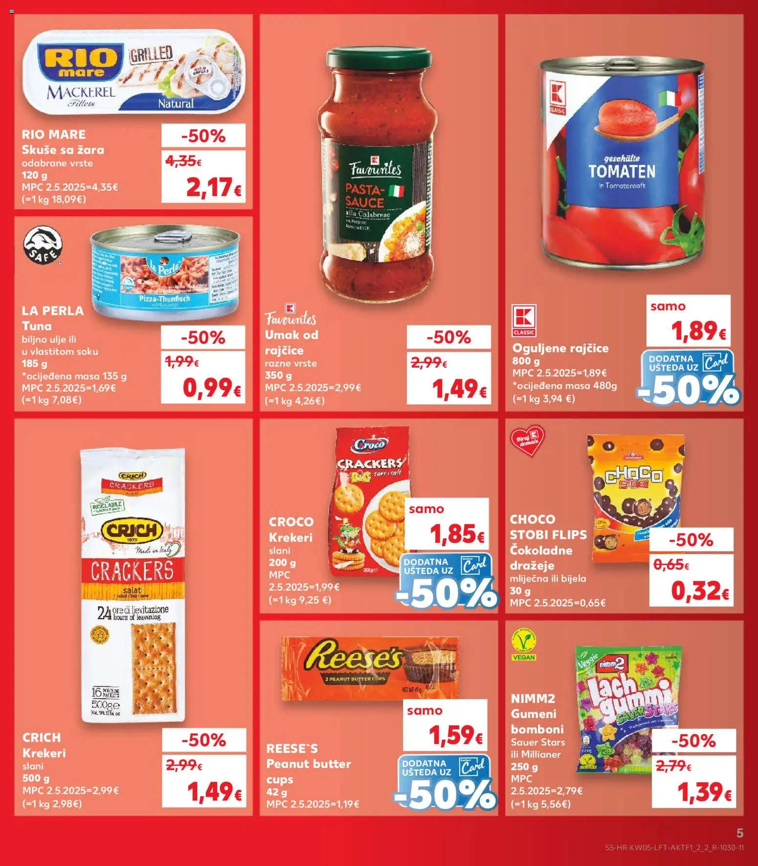 Kaufland katalog | vrijedi od 28.01.2026 | Stranica: 5 | Proizvodi: Ulje, Bomboni, Umak, Pasta