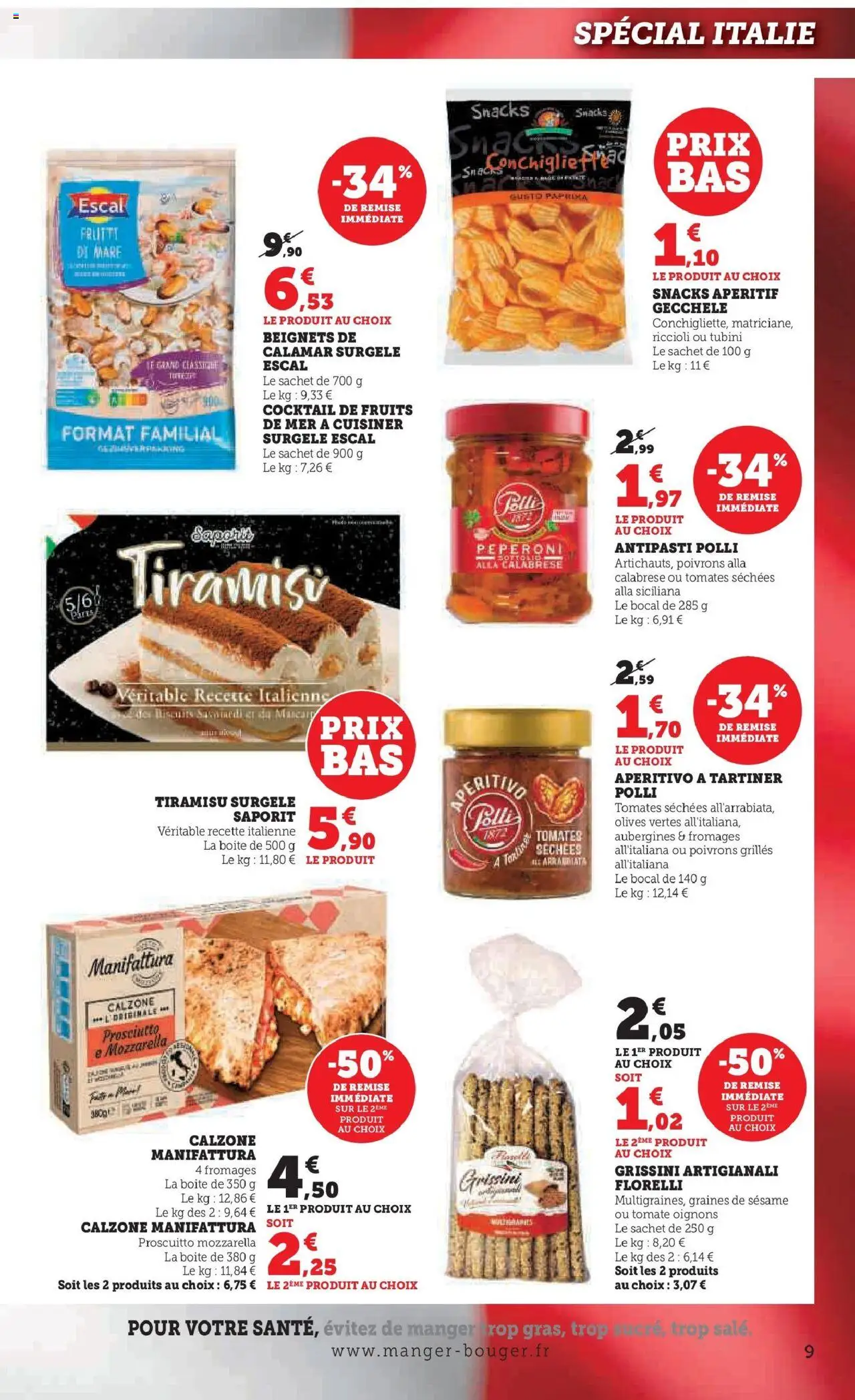 {H1} | Page: 9 | Produits: Paprika, Tomates séchées, Tomates, Oignons