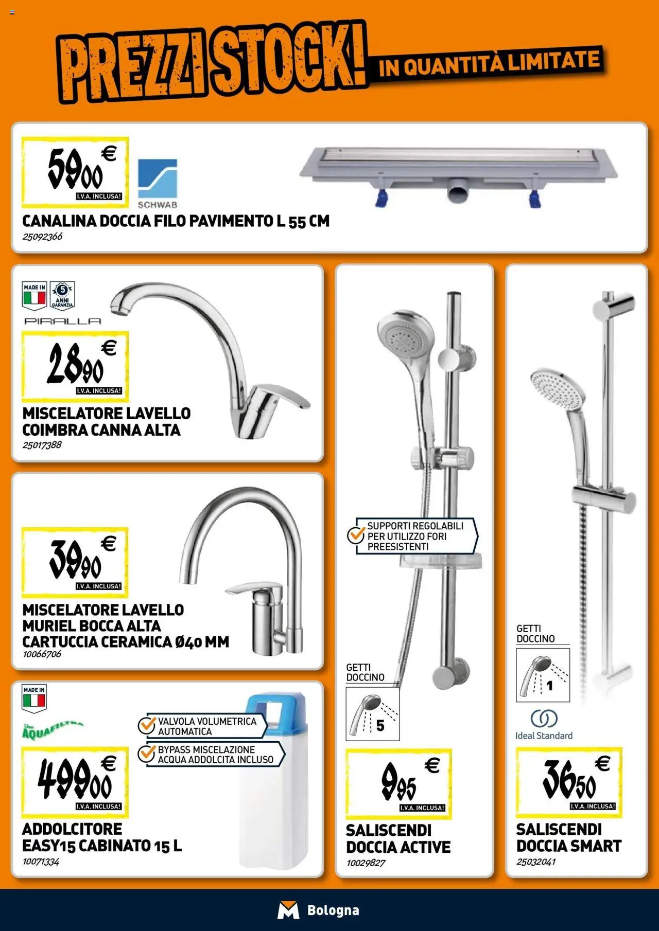 Volantino TECNOMAT del 30.07.2025 | Pagina: 3 | Prodotti: Pavimento, Acqua, Miscelatore, Doccia