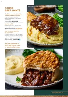 Preview of Booker Wholesale - Christmas 2025 valid from 07.07.2025 | Page: 13 | Products: Pie, Beef, Bourbon, Mushrooms