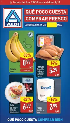 Vista previa Aldi folleto Baleares válido desde el 27.10.2025