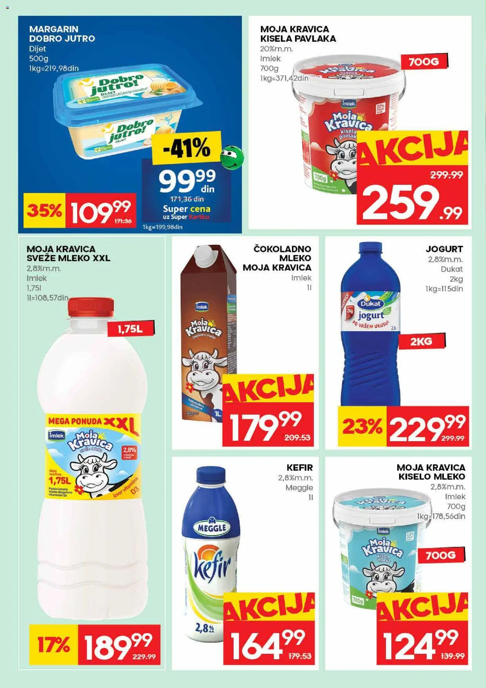Roda katalog - važi od 09.04.2026 | Strana: 12 | Proizvode: Kisela pavlaka, Sveže mleko, Mleko, Pavlaka