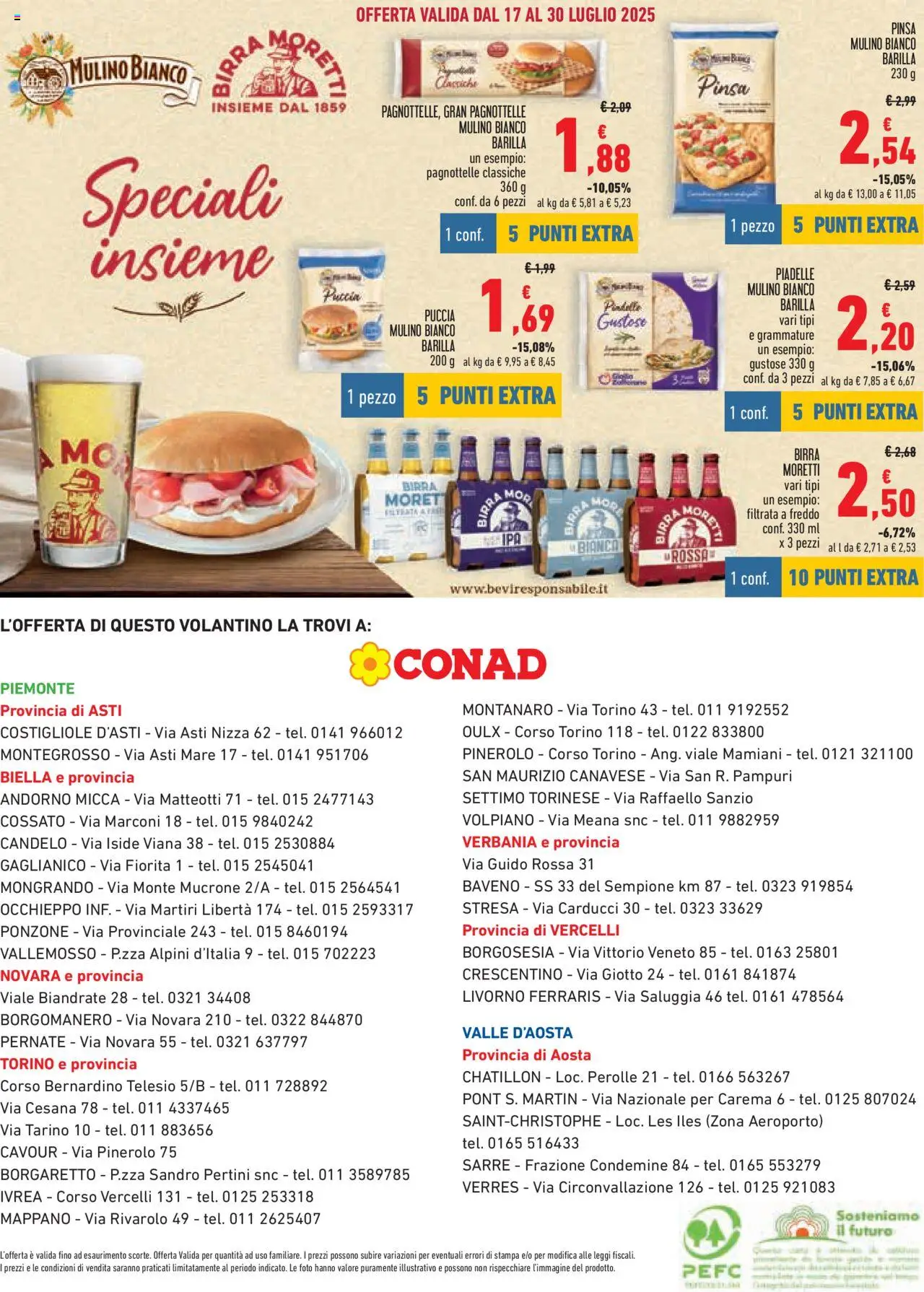 Volantino Conad del 17.07.2025 | Pagina: 12 | Prodotti: Birra, Birra Moretti, Stampa