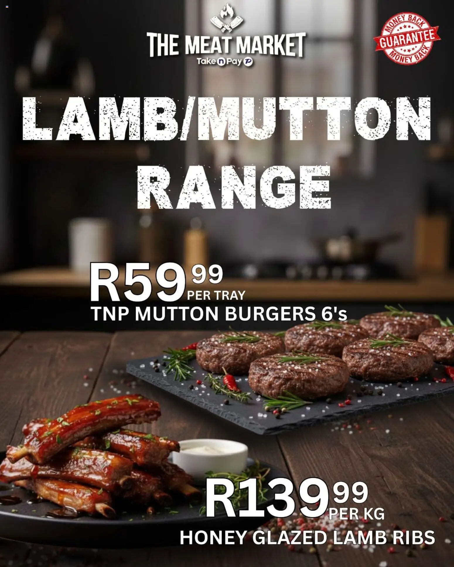 New Take n Pay catalogue – valid from 27.01.2026 | Page: 7 | Products: Tray, Ribs, Burgers