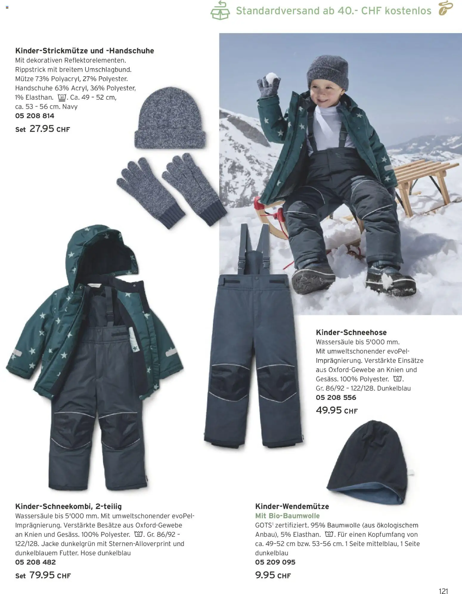Tchibo Aktionen – gültig ab 01.11.2025 | Seite: 121 | Produkte: Jacke, Hose, Handschuhe