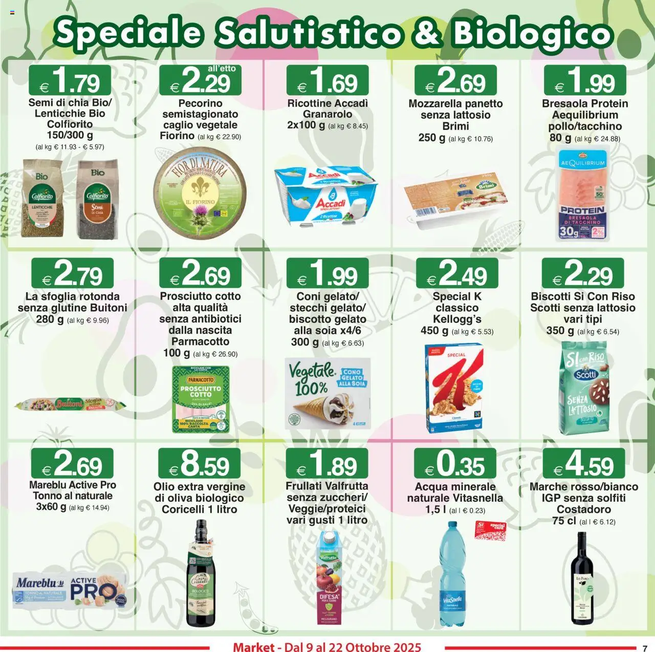 Volantino Sì con Te del 09.10.2025 | Pagina: 7 | Prodotti: Prosciutto Cotto, Bresaola, Mozzarella, Tonno al naturale