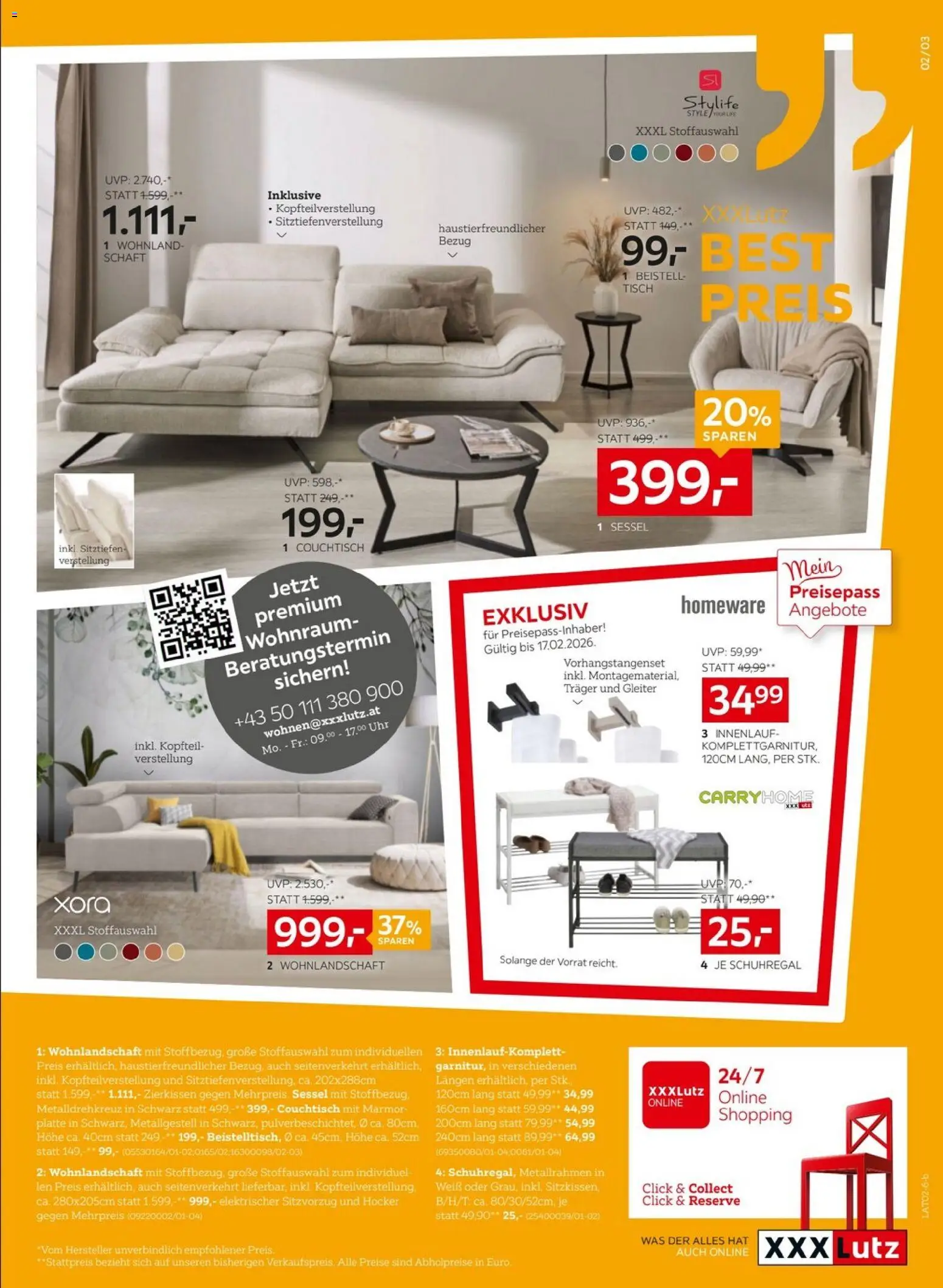 XXXLutz Sitzgarniture gültig ab 10.02.2025 | Seite: 3