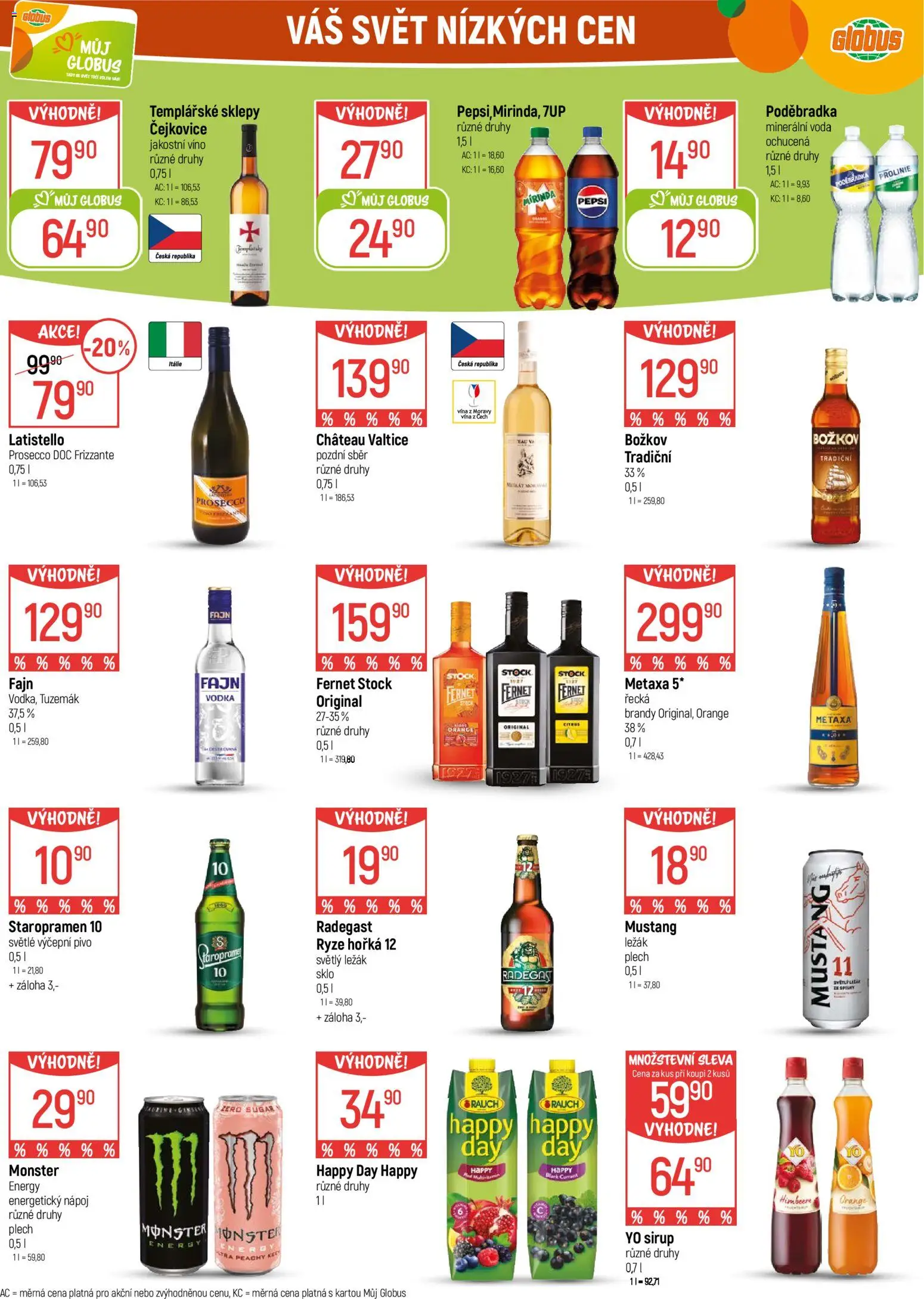 Globus leták - Ostrava od 07.01.2026 | Strana: 22 | Produkty: Víno, Pivo, Sirup, Prolinie