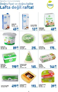 09.04.2026 tarihinden itibaren geçerli olan CarrefourSA kataloğu önizlemesi | Sayfa: 25 | Ürünler: Sepet, Yoğurt, Salam, Krema