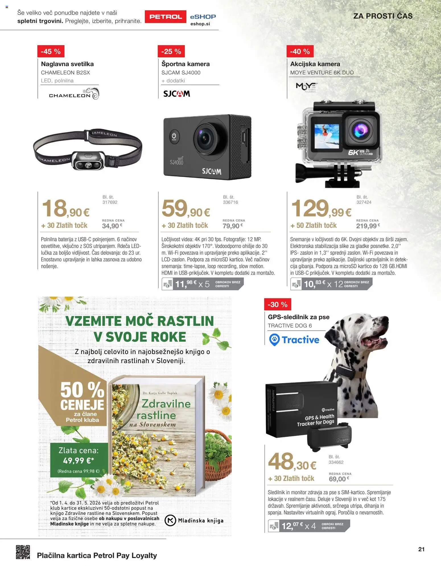 Novi Petrol katalog ponudbe – veljaven od 01.04.2026 | Stran: 21 | Izdelki: Monitor, Baterija, Kamera, Svetilka