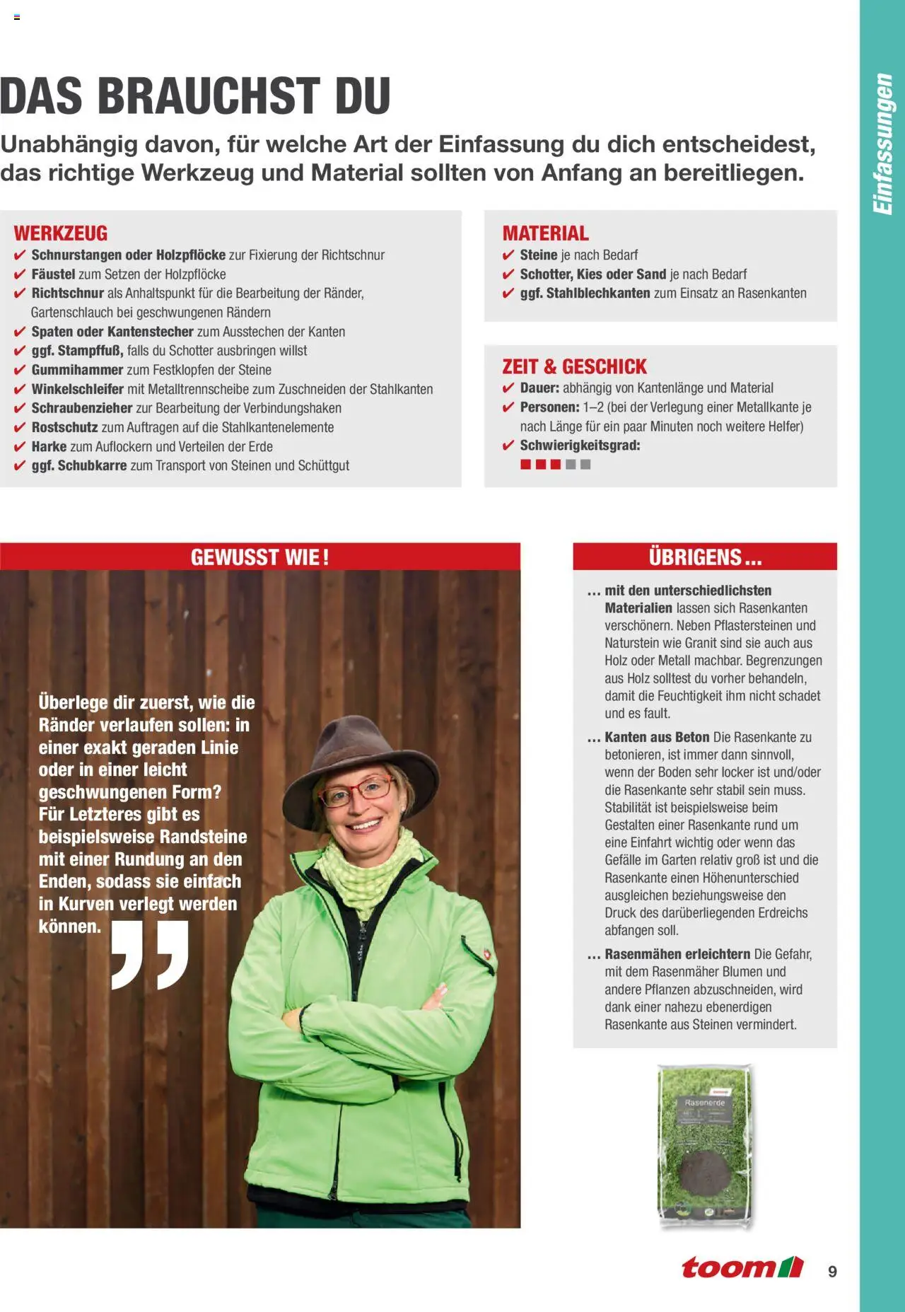 Toom Baumarkt Rasen anlegen und pflegen - gültig ab dem 01.01.2024 | Seite: 9 | Produkte: Rasenmäher