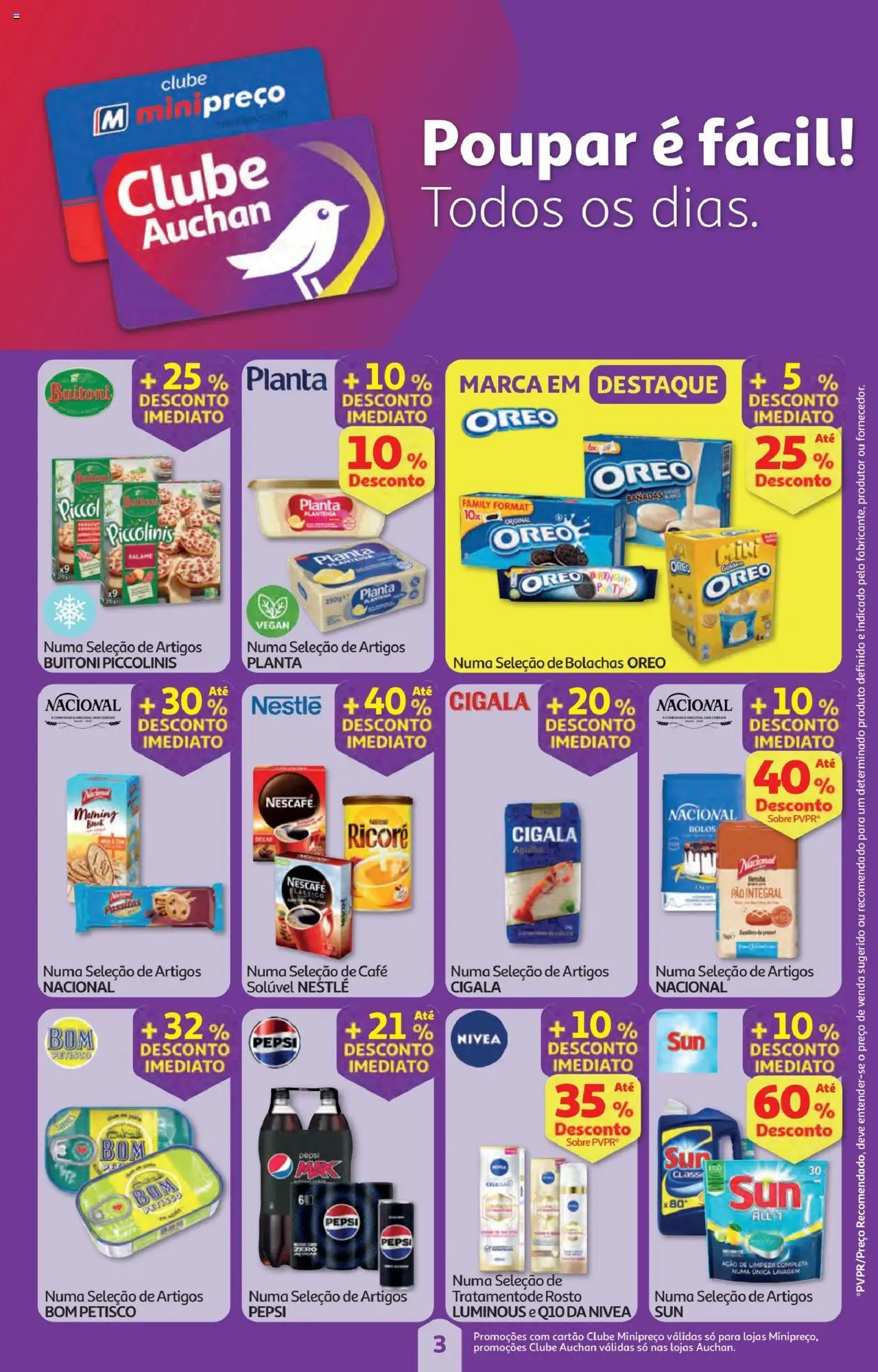 Minipreço folheto │ válido de 11.09.2025 | Página: 3 | Produtos: Bolachas, Café solúvel, Café, Salame