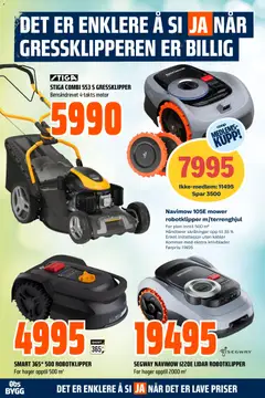 Forhåndsvisning av Obs Bygg kundeavis gyldig fra 26.04.2026 | Side: 16 | Produkter: Gressklipper