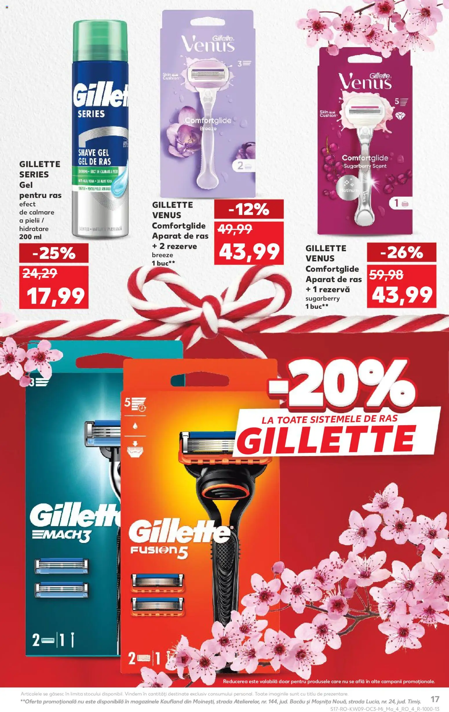 Noul catalog Kaufland – valabil de la 25.02.2026 | Pagină: 17 | Produse: Gel de ras, Aparat De Ras, Aloe vera