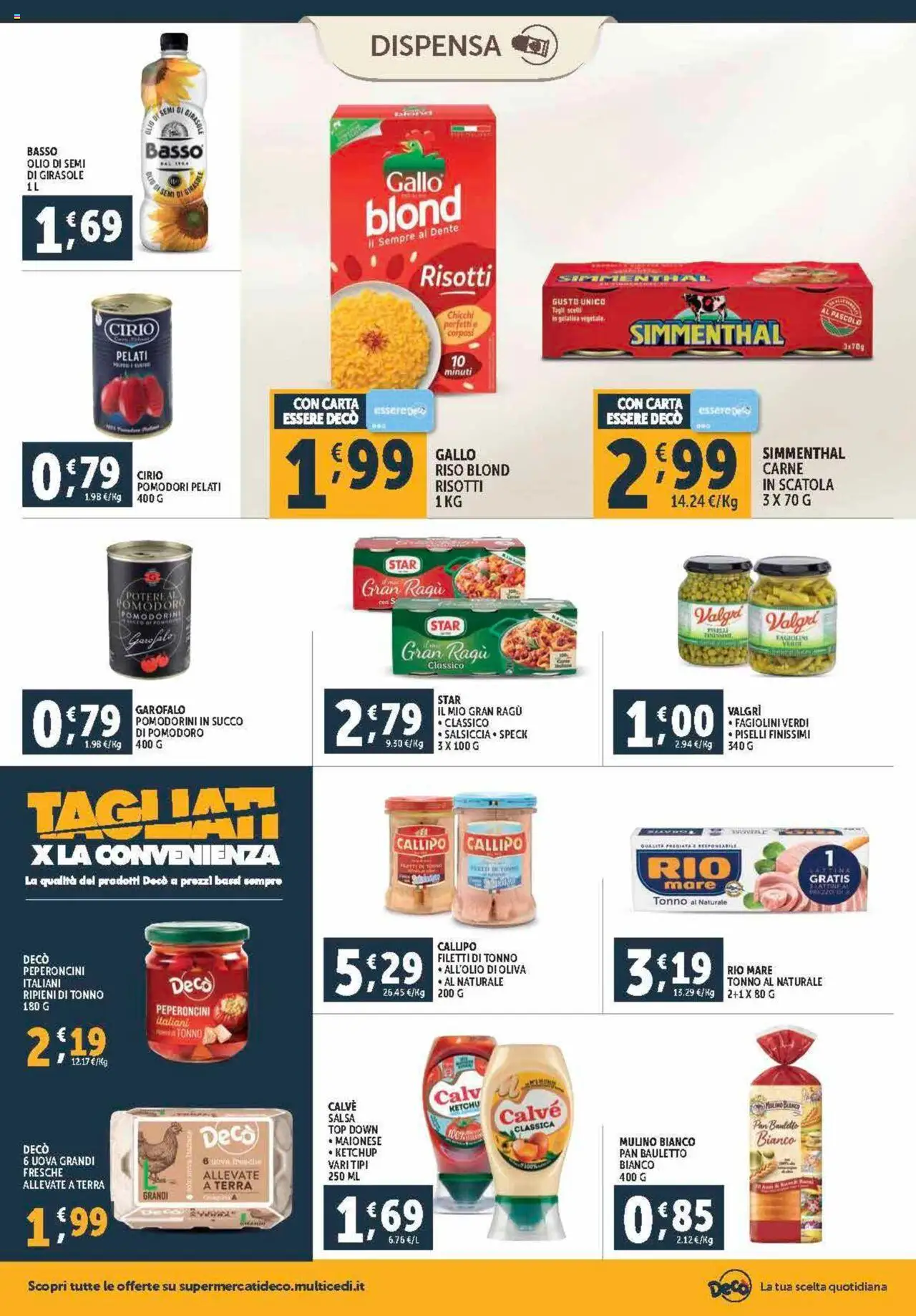 Volantino Decò del 12.09.2025 | Pagina: 12 | Prodotti: Pomodorini, Pomodoro, Pomodori, Ragú