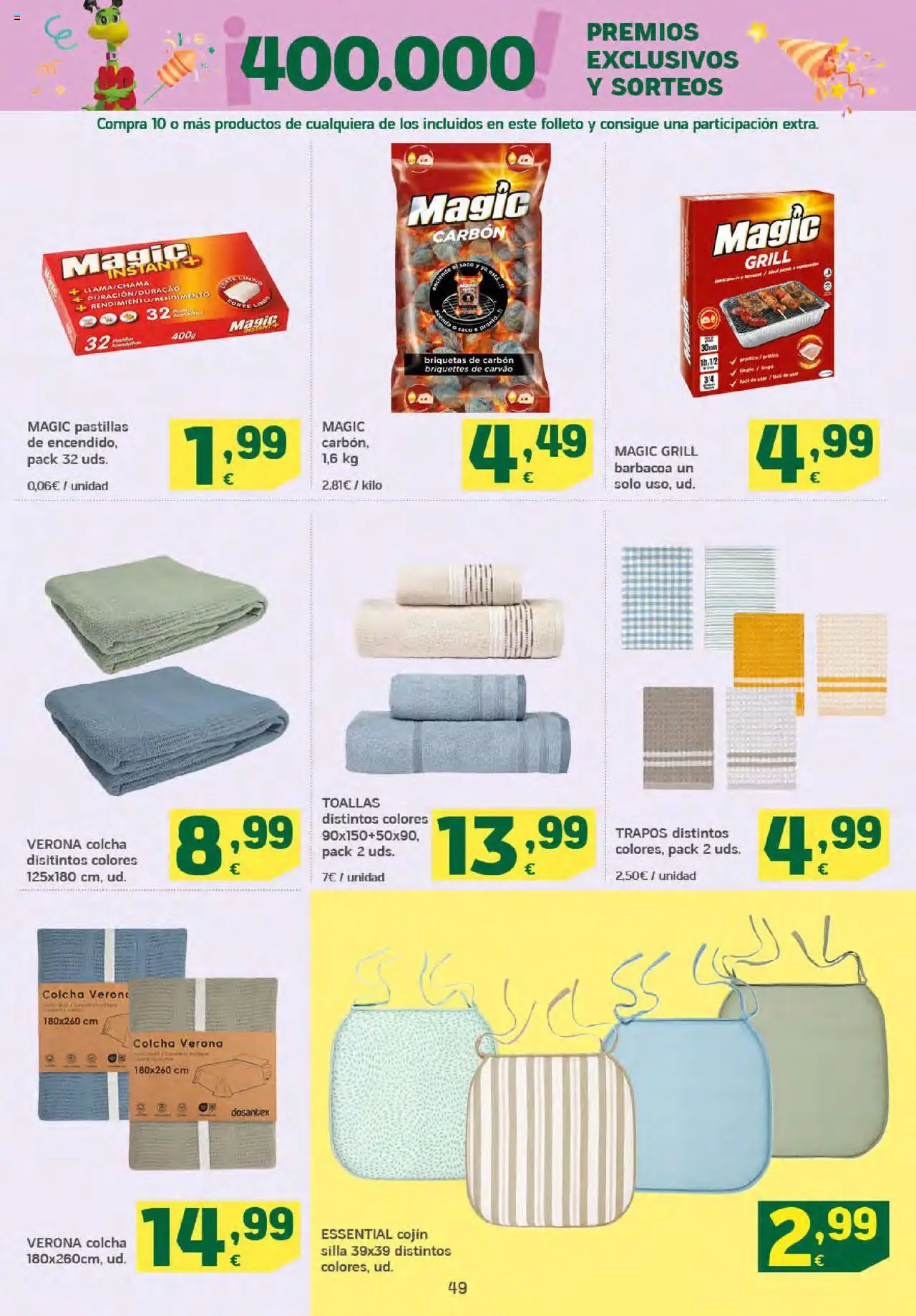 HiperDino folleto │ válido desde el 25.09.2025 | Página: 49 | Productos: Barbacoa, Cojín, Colcha, Silla