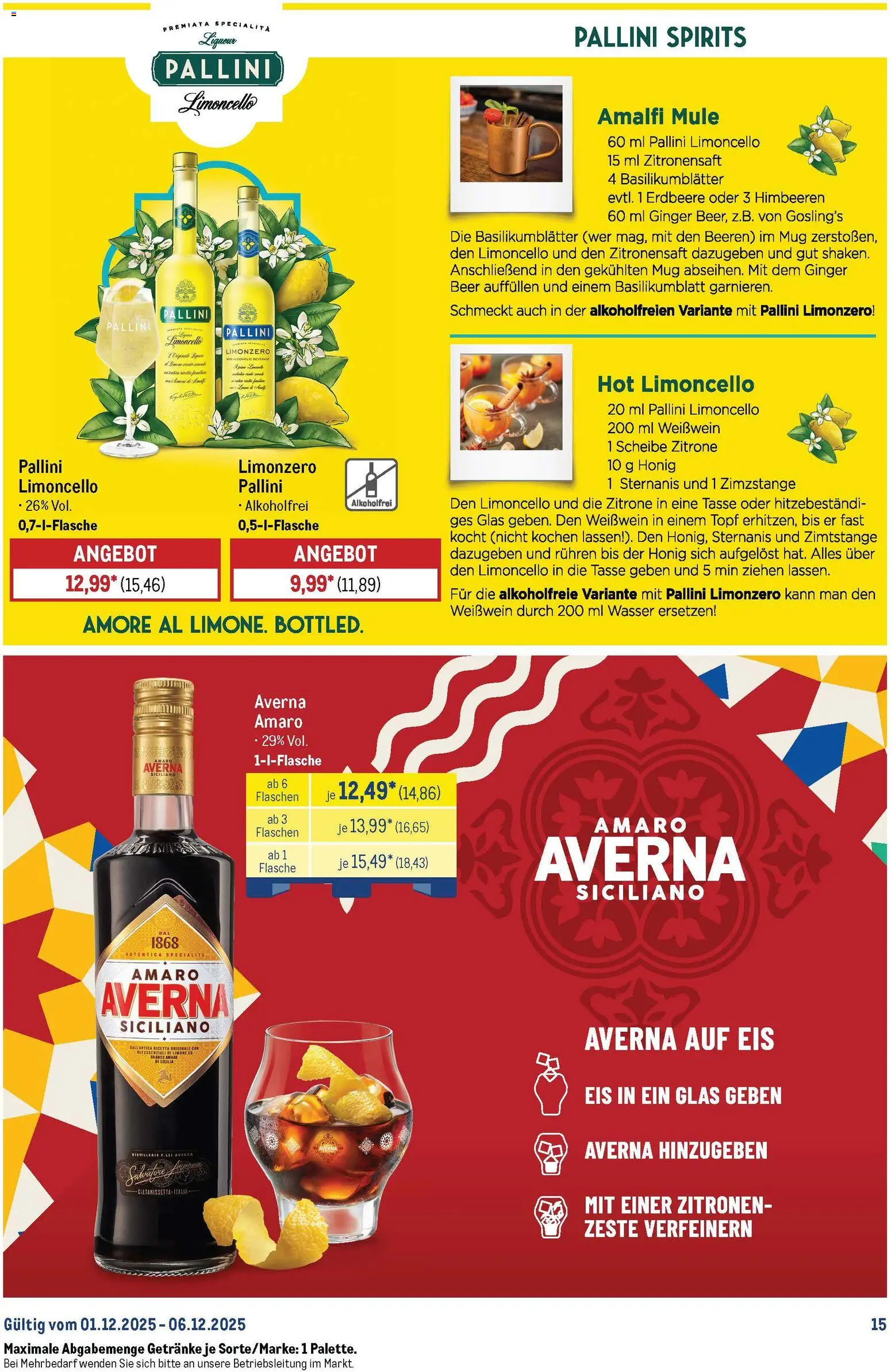 Metro Starke Marken – gültig ab 01.12.2025 | Seite: 15 | Produkte: Wasser, Zitrone, Limoncello, Zitronen