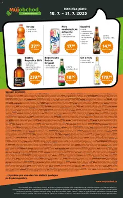 Můj obchod leták - Brand od 18.07.2025 | Strana: 4 | Produkty: Nestea, Kozel, Republica, Láhev
