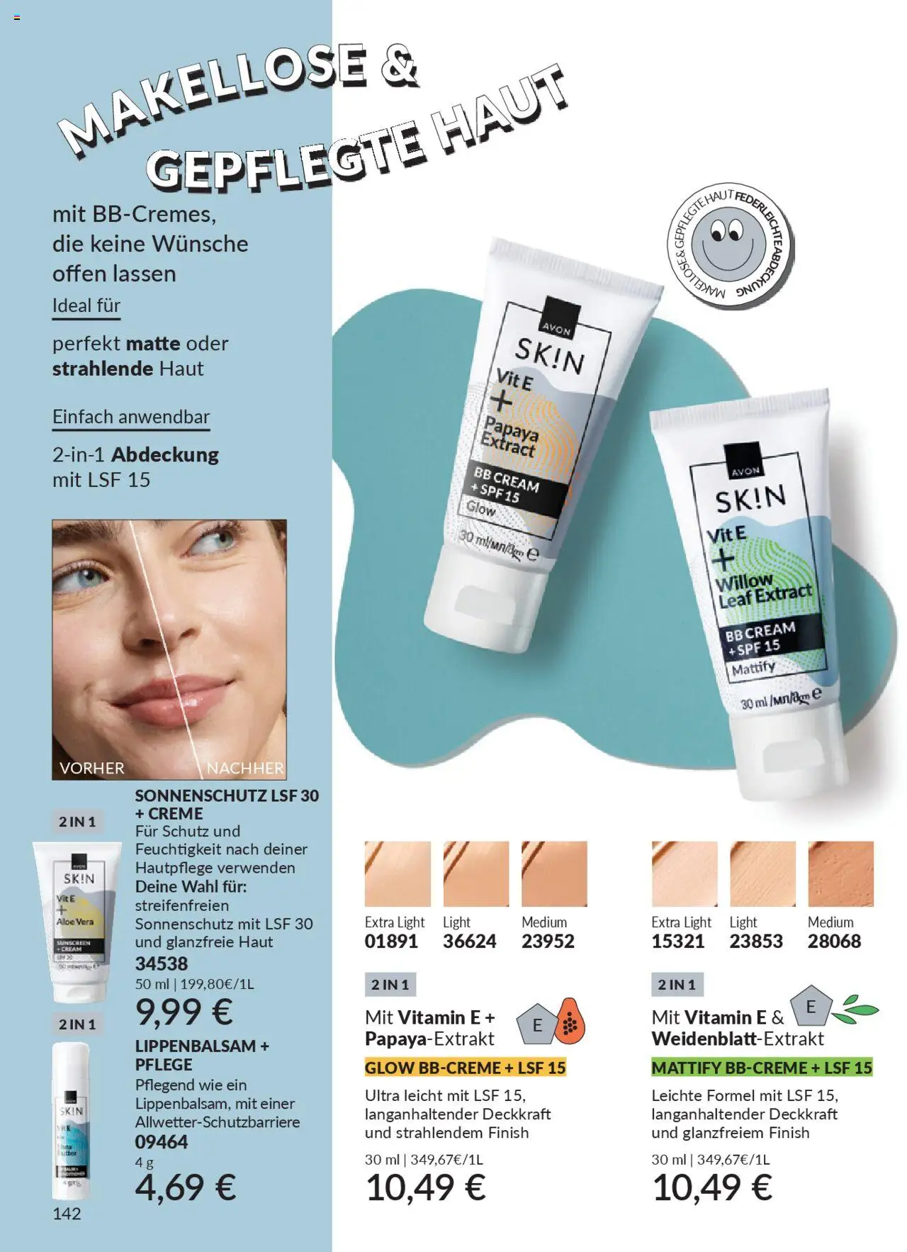 AVON Katalog Oktober 2025 – gültig ab 01.10.2025 | Seite: 144 | Produkte: BB Cream, Finish, Creme, Lippenbalsam