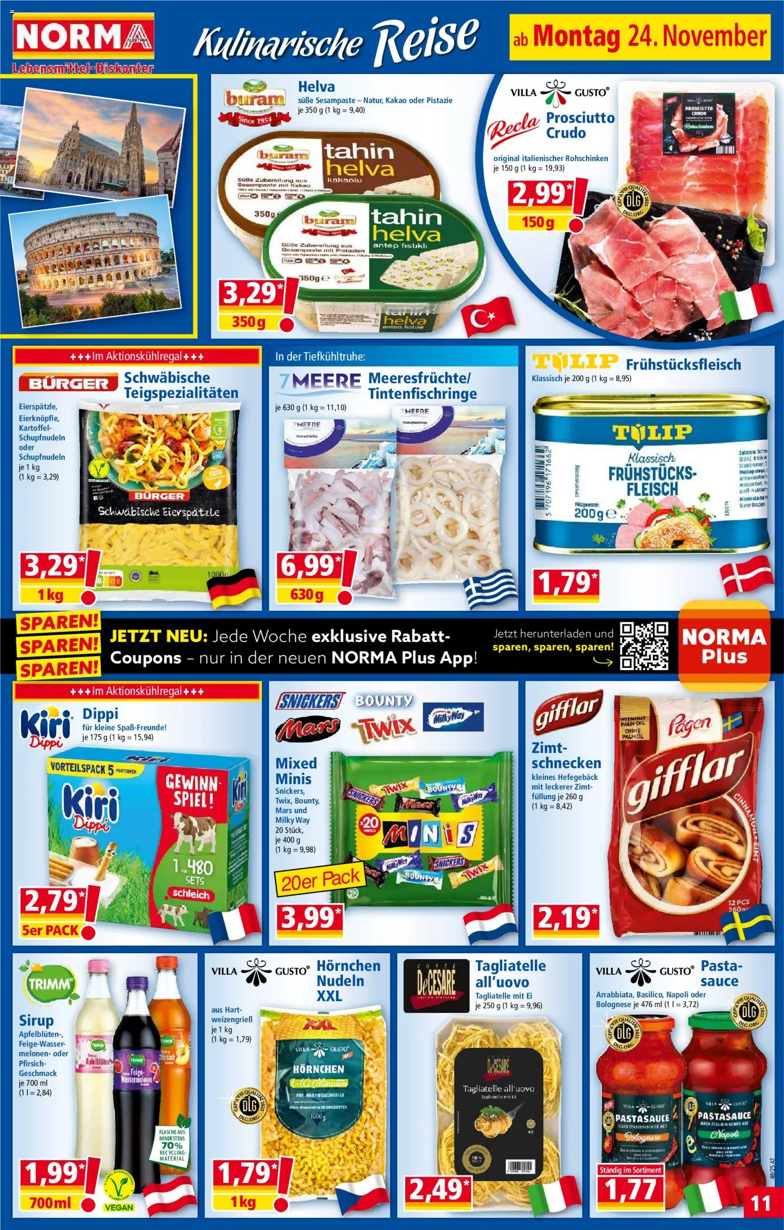 Norma - Black Friday gültig ab 24.11.2025 | Seite: 12 | Produkte: Pasta, Pfirsich, Wassermelone, Nudeln