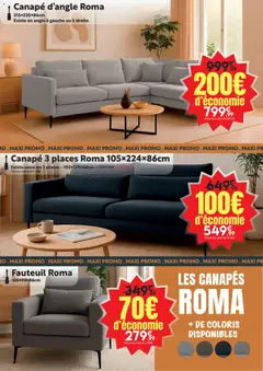 Maxi Bazar - Prévisualisation de Maxi Bazar - Catalogue mobilier Maxi Bazar valide à partir de 01.12.2025 | Page: 7 | Produits: Canapé, Fauteuil