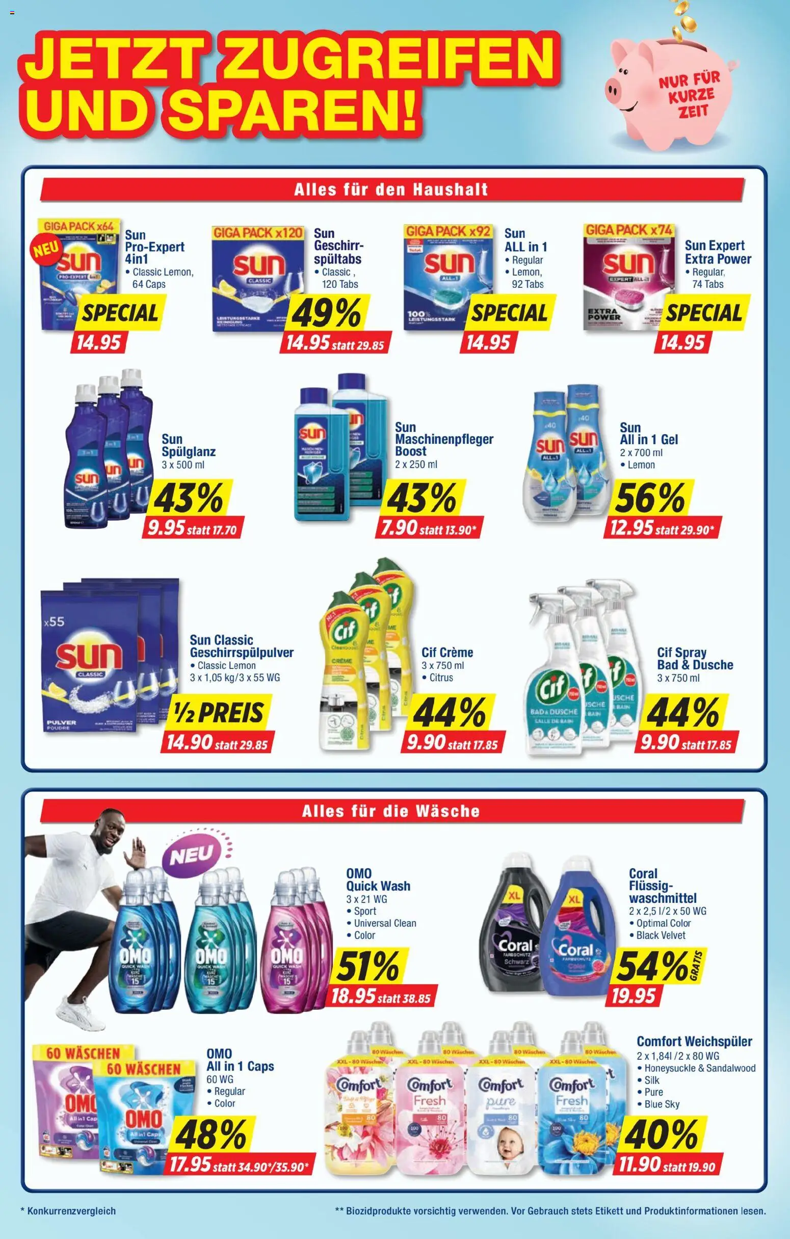 Denner Aktionen – gültig ab 11.11.2025 | Seite: 20 | Produkte: Pulver, Weichspüler, Waschmittel, Creme