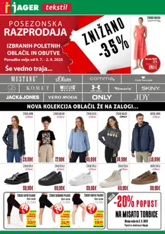 Jager katalog tekstil - pregled letaka veljavnega od 13.08.2025