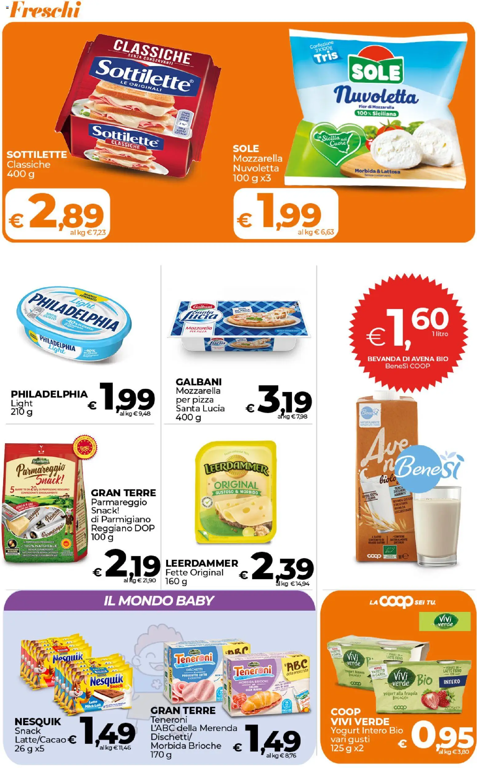 Volantino Ipercoop del 17.01.2026 | Pagina: 10 | Prodotti: Yogurt, Bevanda di avena, Mozzarella, Prosciutto