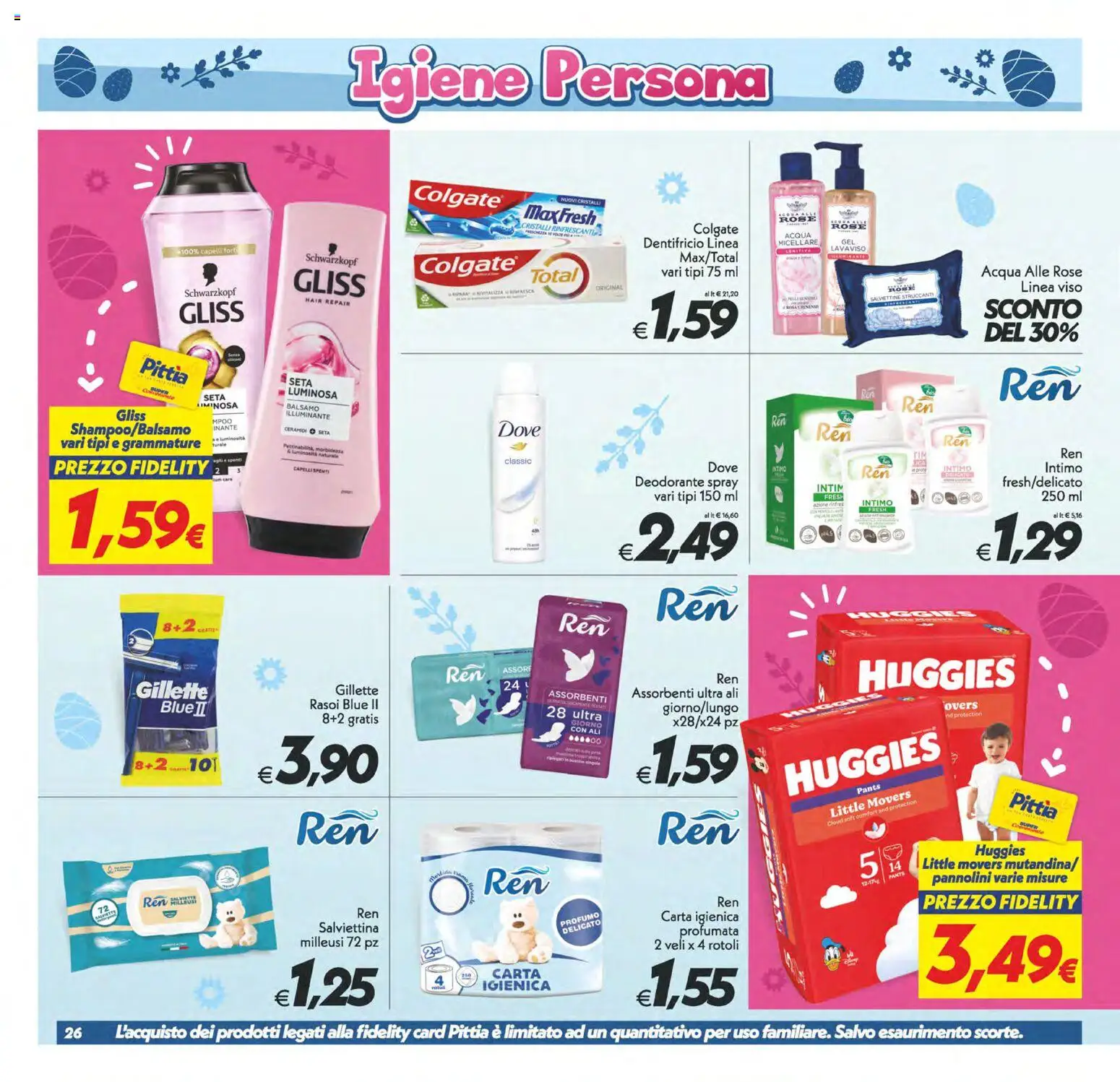 Volantino SuperConveniente del 27.03.2026 | Pagina: 26 | Prodotti: Illuminante, Balsamo, Pannolini, Deodorante
