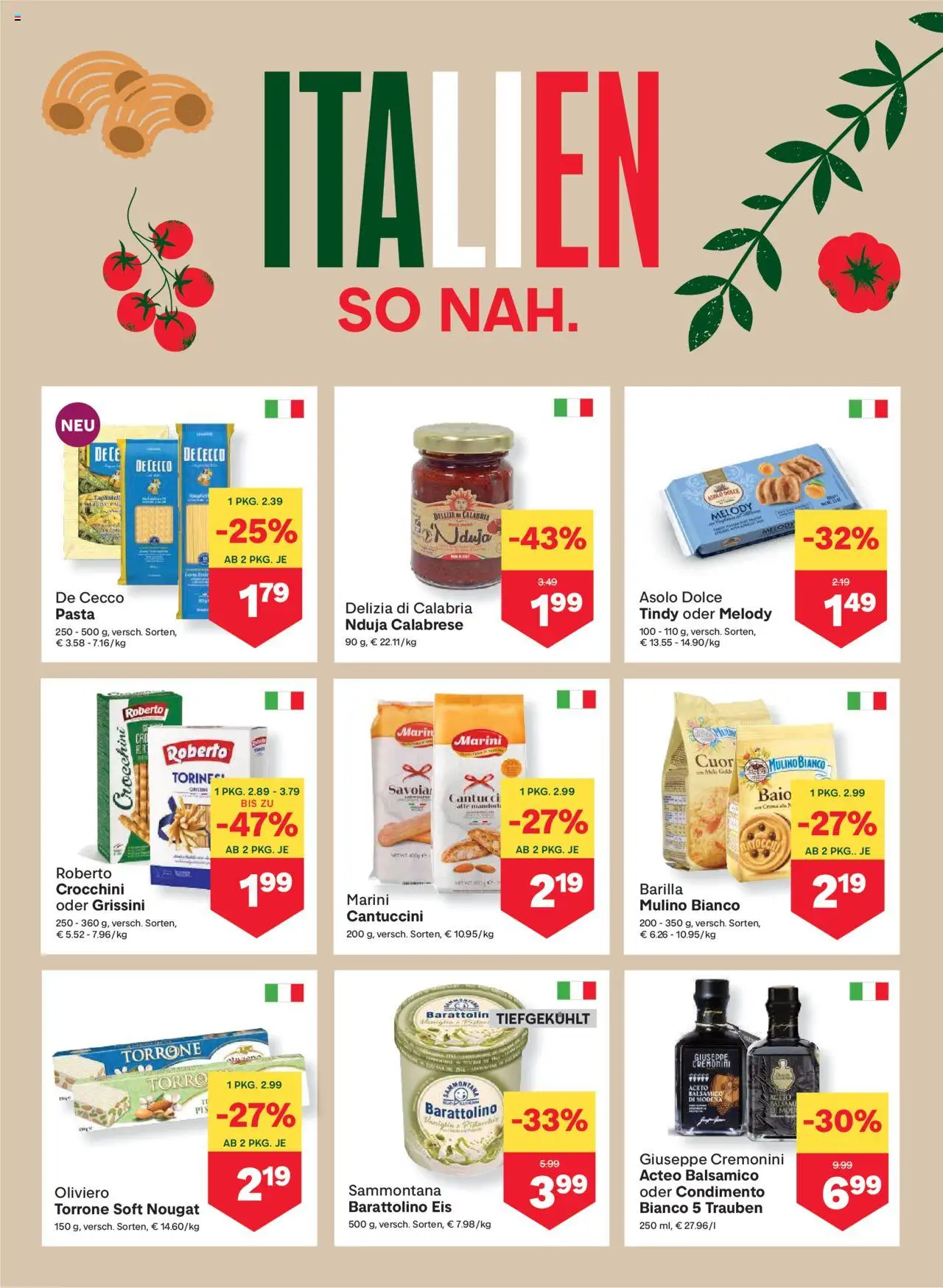 MPREIS Absam gültig ab 21.08.2025 | Seite: 6 | Produkte: Pasta, Eis