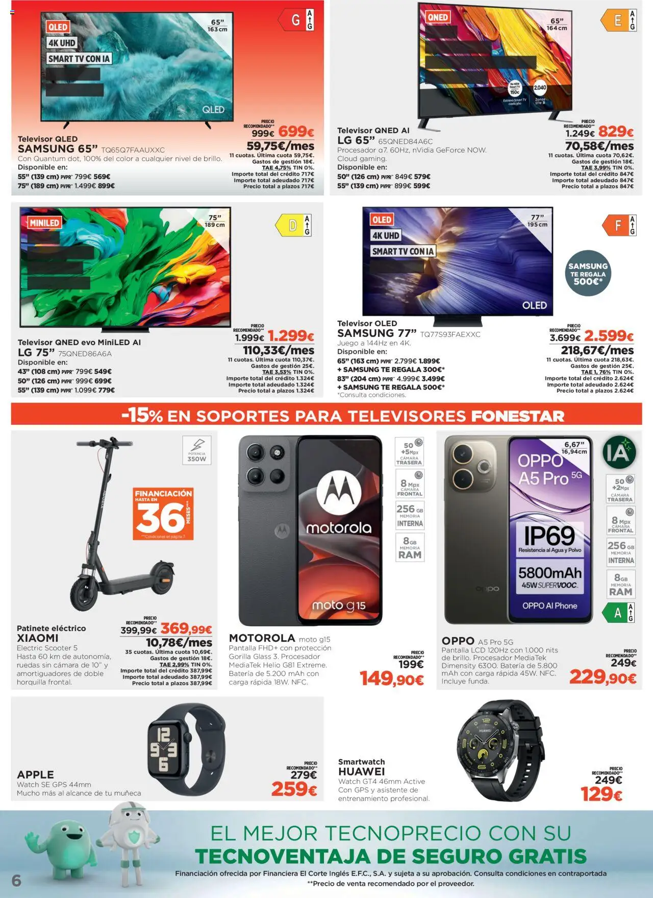 El Corte Inglés ofertas │ válido desde el 07.08.2025 | Página: 6 | Productos: Apple, Cámara, Ελιές, Batería